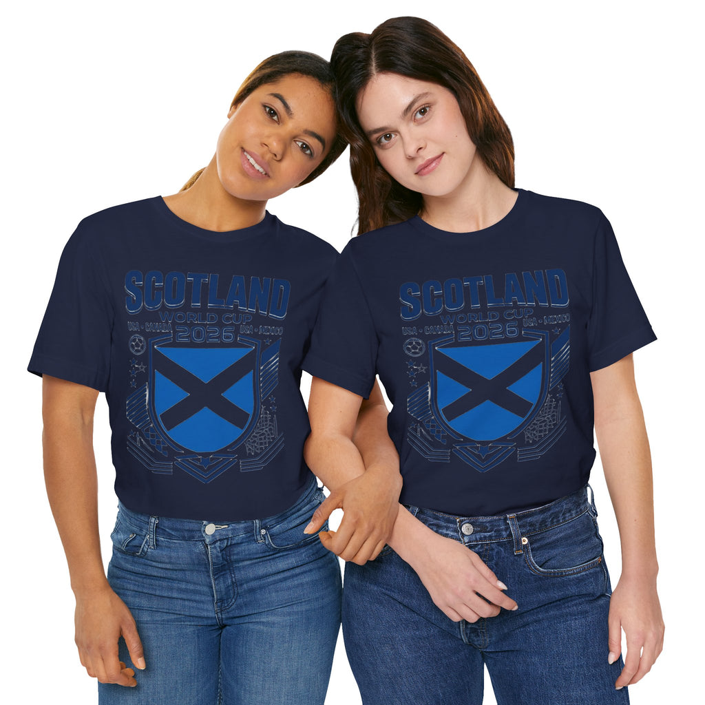 Camiseta Escocia Mundial 2026 | Escudo de la Selección de Fútbol de Escocia, EE. UU., Canadá, México