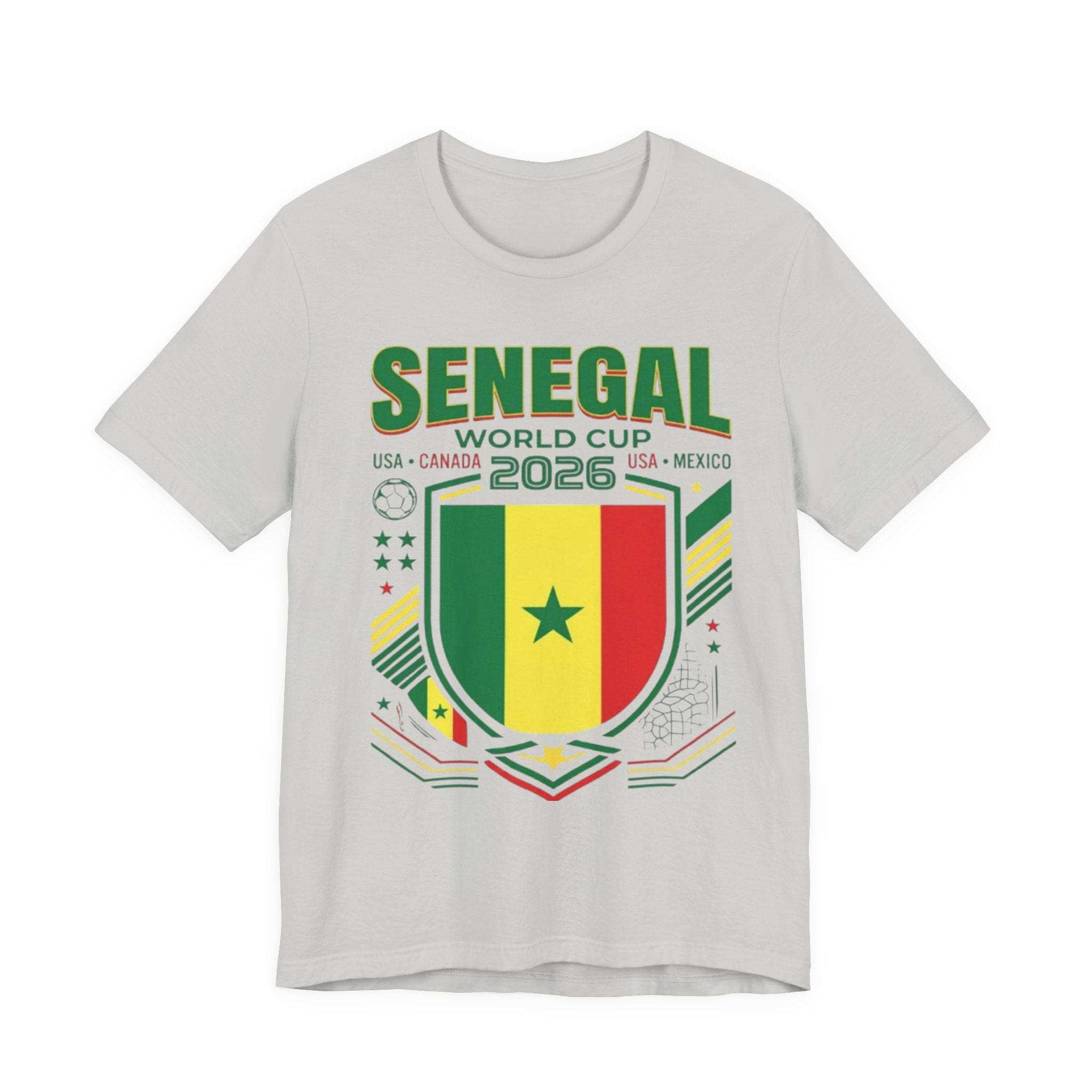 Camiseta Senegal Copa Mundial 2026 | Escudo de la Selección de Senegal, EE. UU. Canadá México