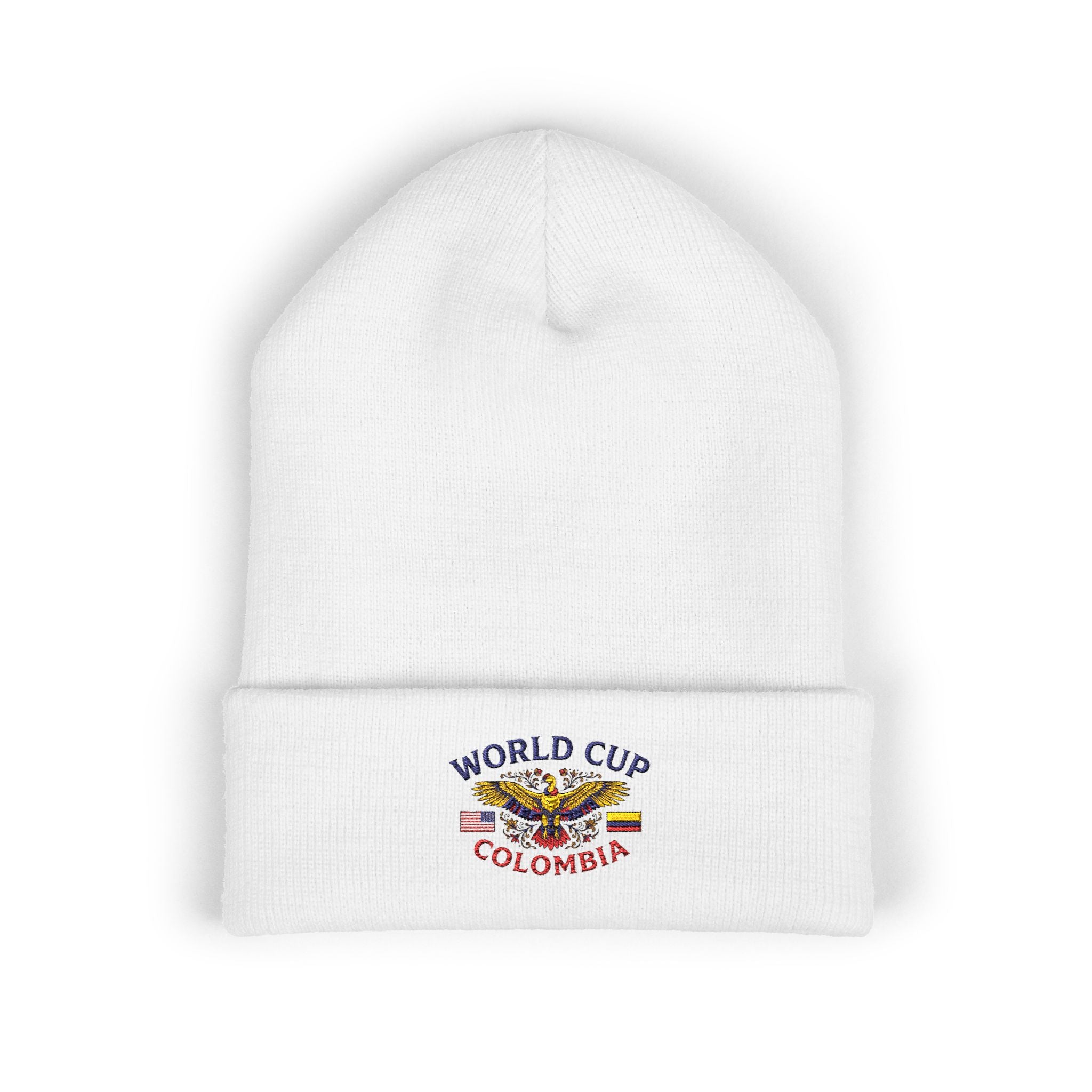 Colombia World Cup Embroidered Cuffed Beanie