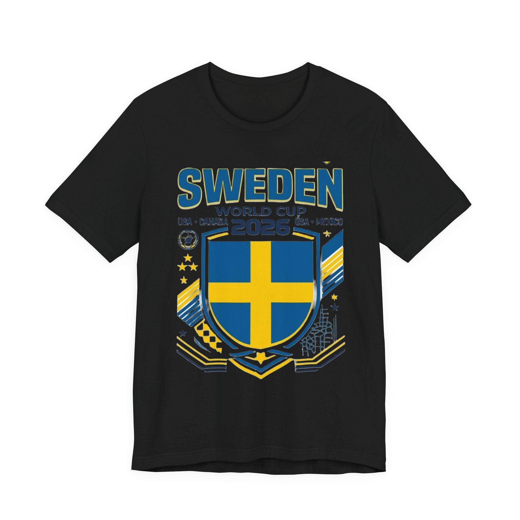 Camiseta Suecia Mundial 2026 | Escudo de la Selección de Suecia, EE. UU. Canadá México