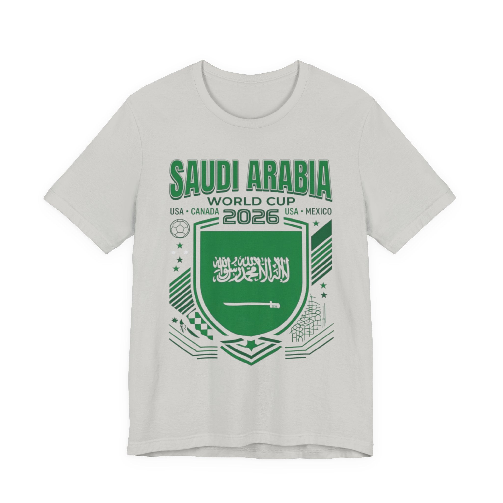 Camiseta de la Copa Mundial 2026 de Arabia Saudita | Escudo de Fútbol de Arabia Saudita, EE. UU. Canadá México