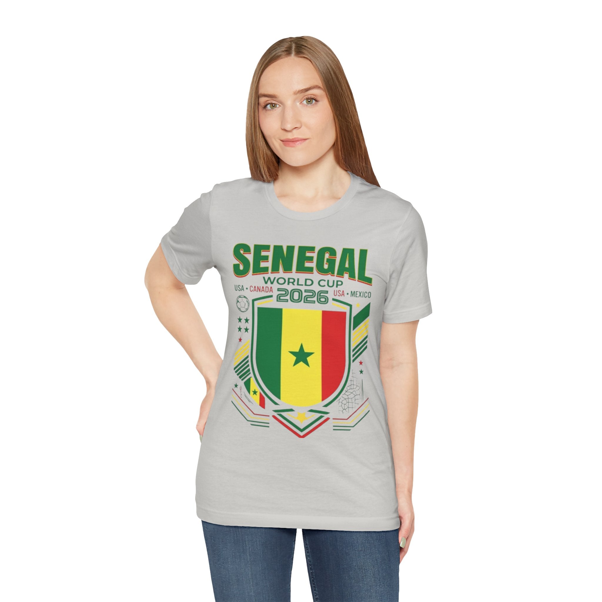 Camiseta Senegal Copa Mundial 2026 | Escudo de la Selección de Senegal, EE. UU. Canadá México