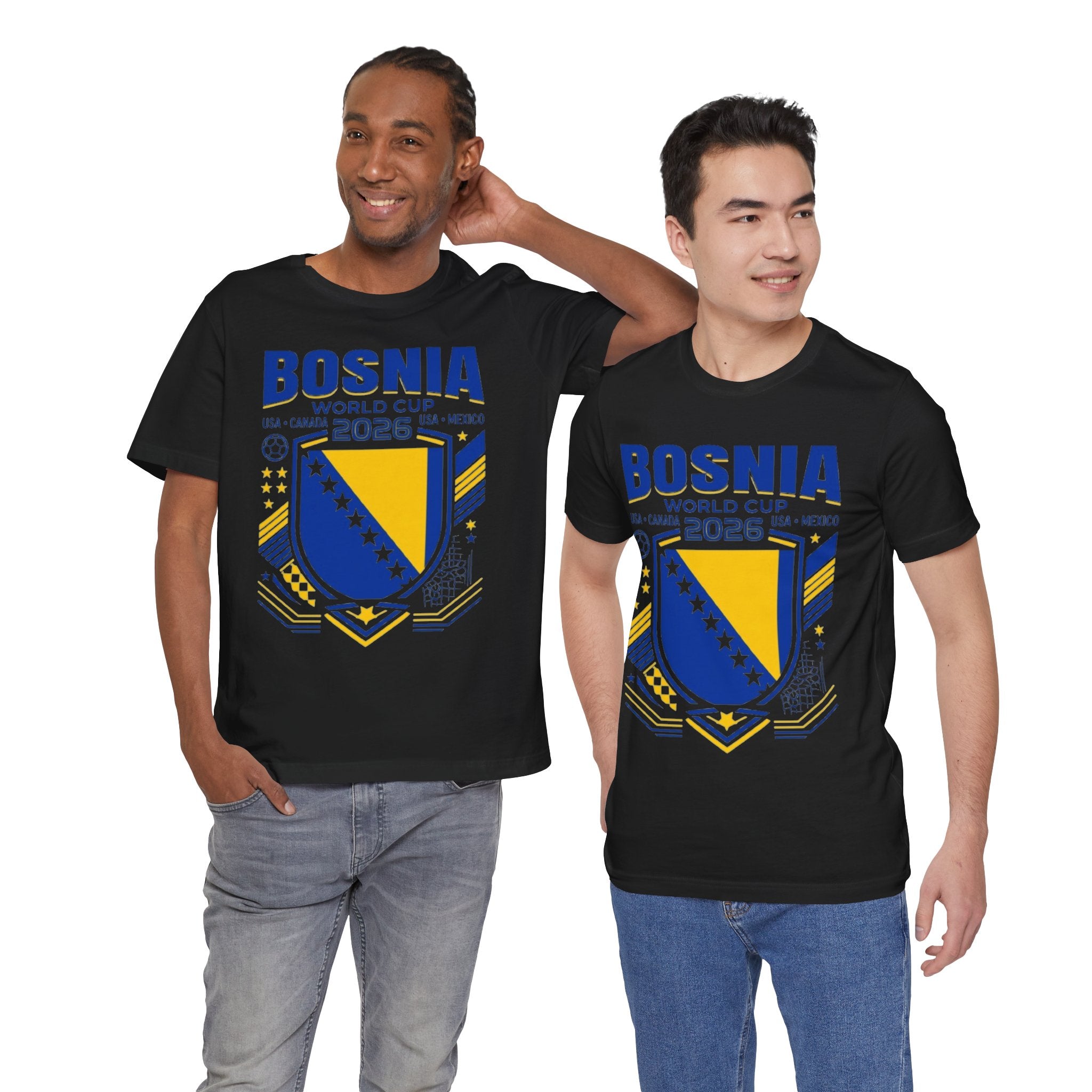 Bosnia World Cup 2026 Tee | Bosnia Football Crest, USA Canada Mexico