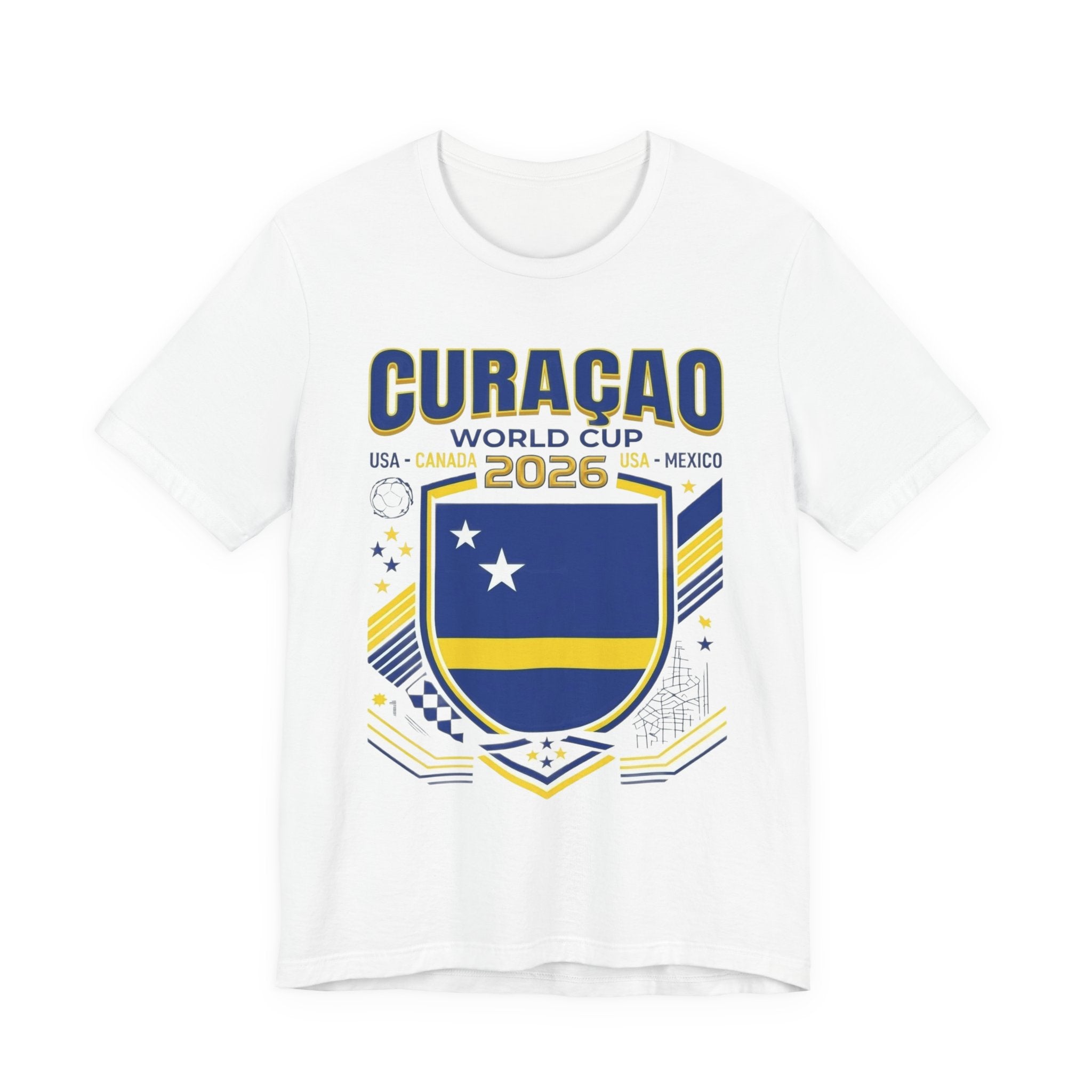 Curacao World Cup 2026 Tee | Curacao Football Crest, USA Canada Mexico