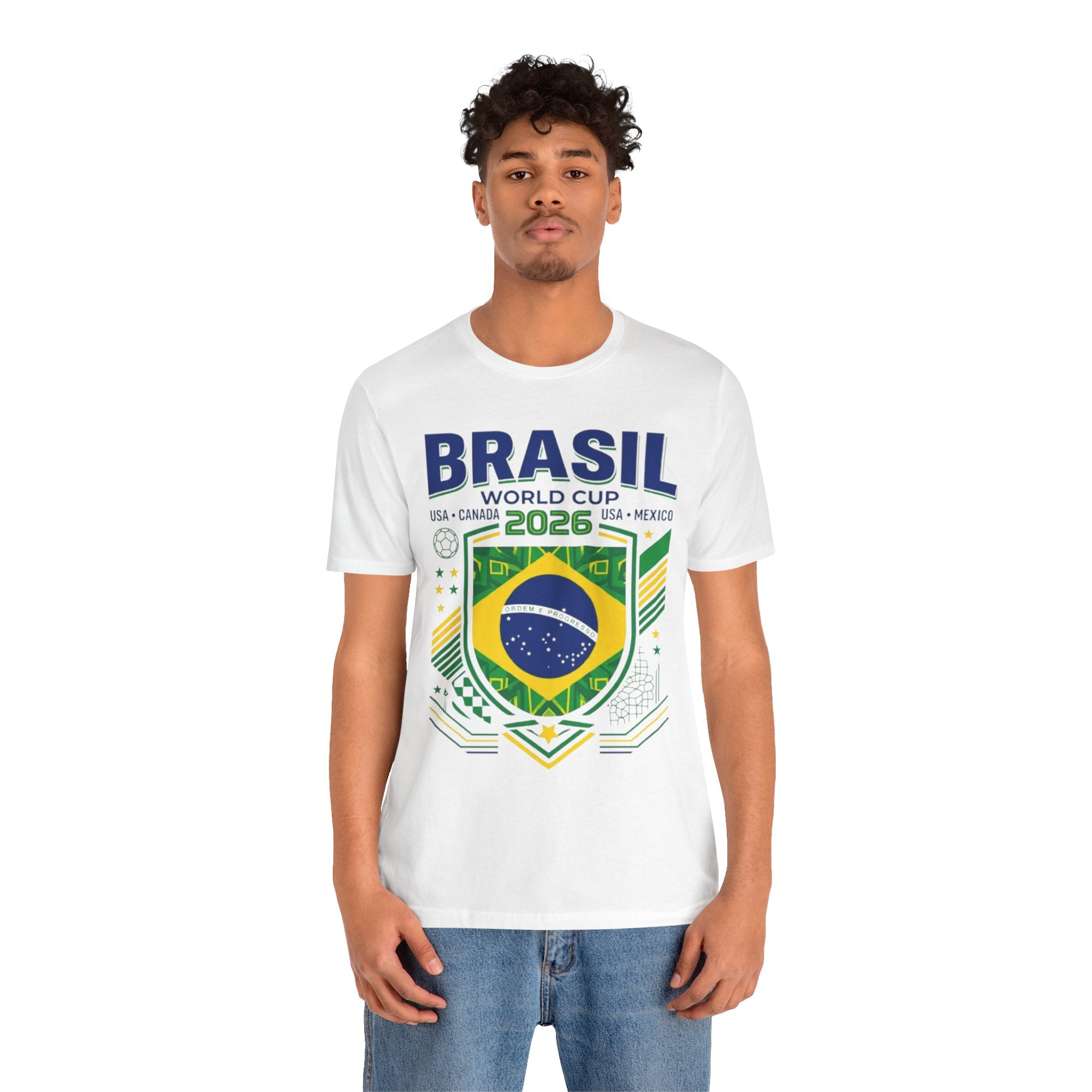 Brazil World Cup 2026 Tee | Brazil Football Crest, USA Canada Mexico