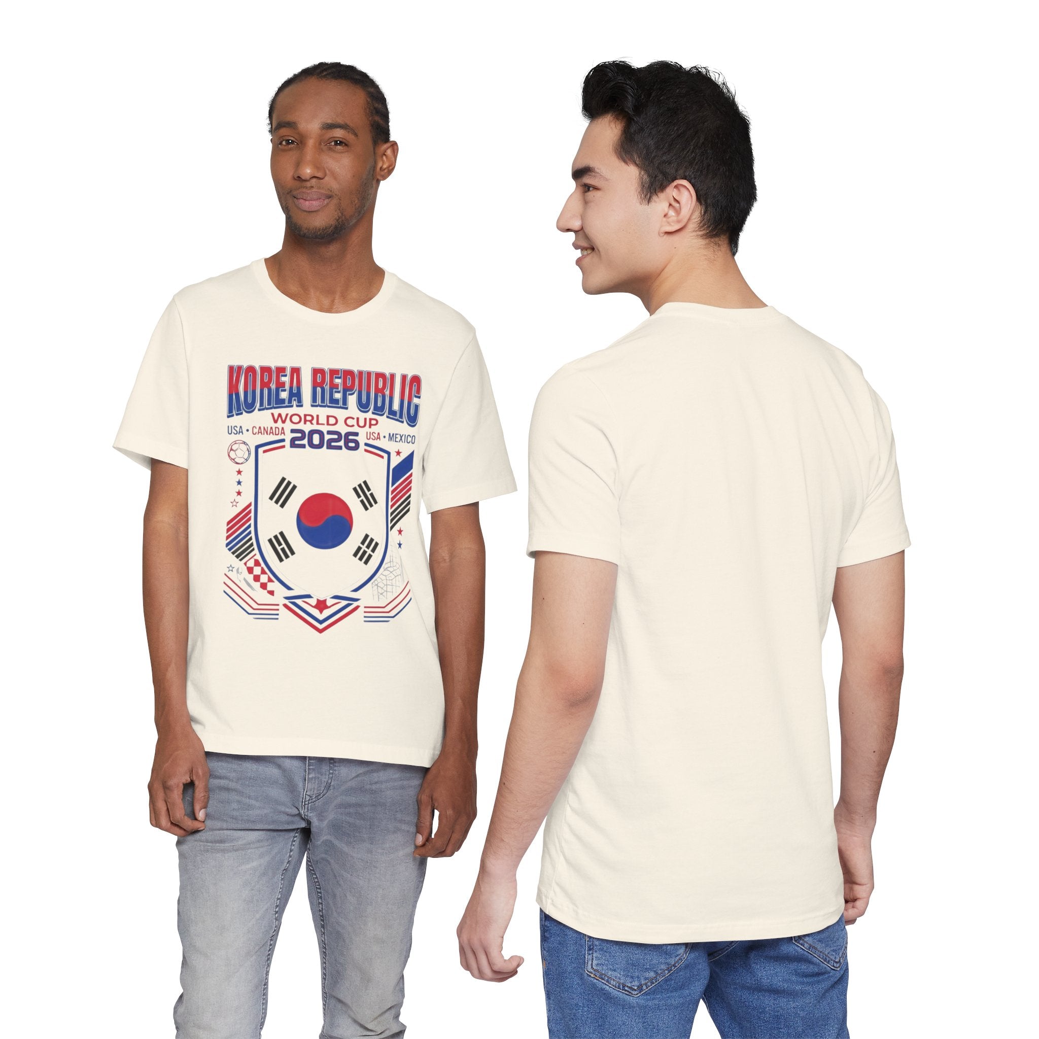 Camiseta de la Copa Mundial 2026 de la República de Corea | Escudo de la Selección de Fútbol de la República de Corea, EE. UU. Canadá México
