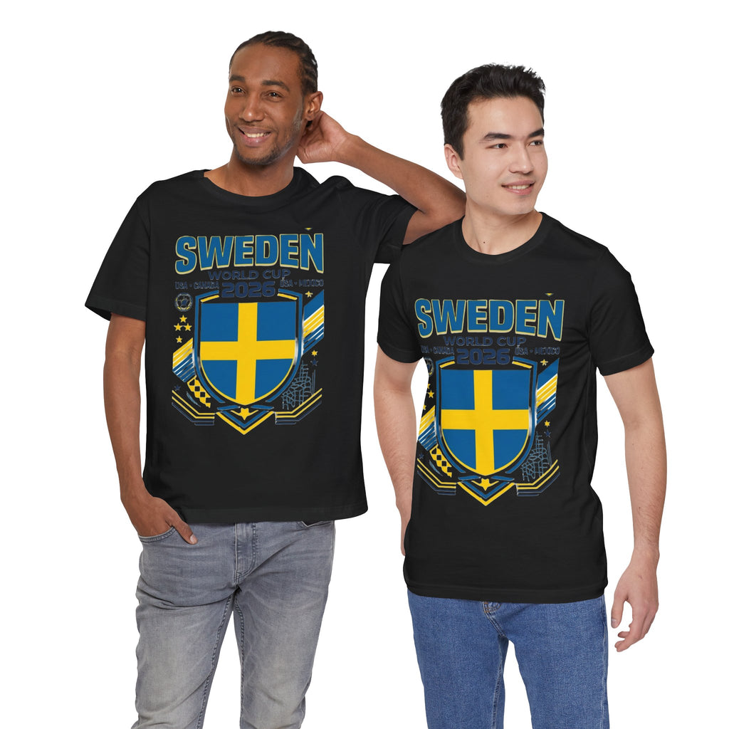 Camiseta Suecia Mundial 2026 | Escudo de la Selección de Suecia, EE. UU. Canadá México
