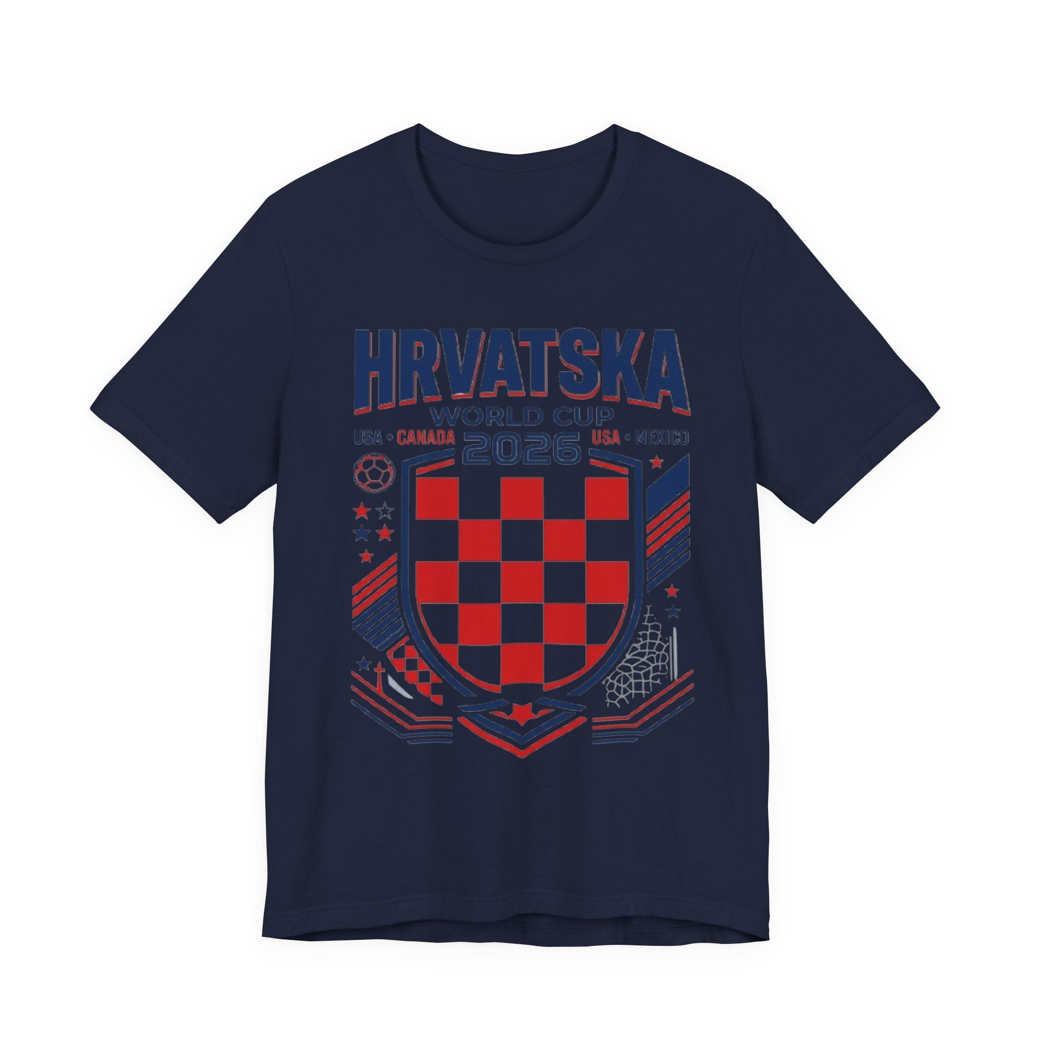 Croatia World Cup 2026 Tee | Croatia Football Crest, USA Canada Mexico