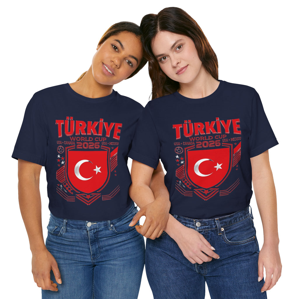 Camiseta Turquía Mundial 2026 | Escudo de Fútbol de Turquía, EE. UU. Canadá México