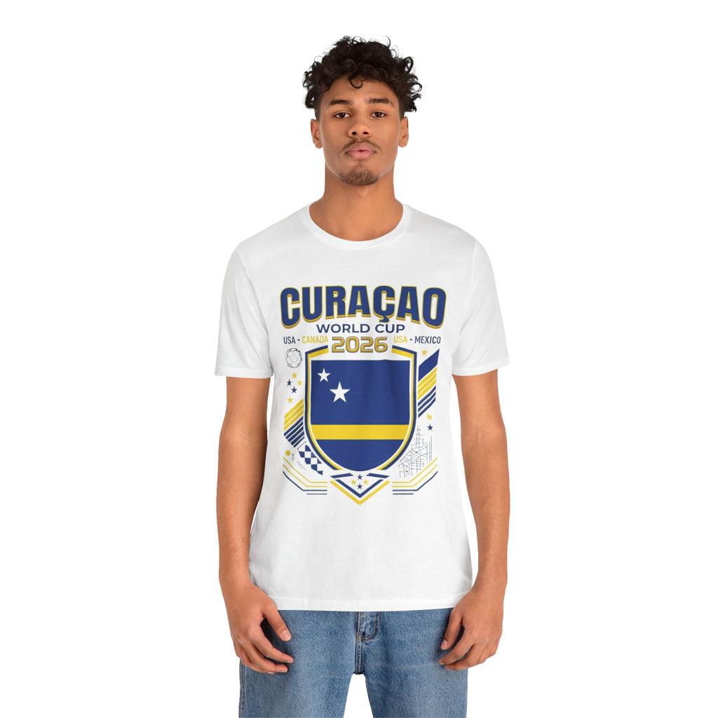 Camiseta Curazao Mundial 2026 | Escudo de Fútbol de Curazao, EE. UU., Canadá, México