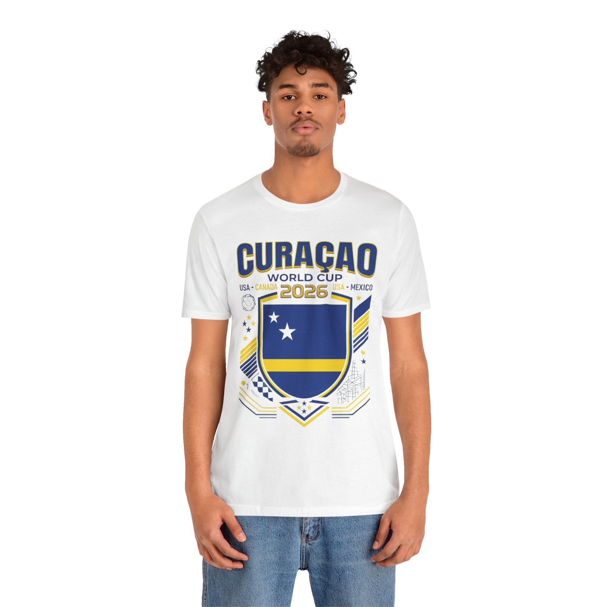 Curacao World Cup 2026 Tee | Curacao Football Crest, USA Canada Mexico