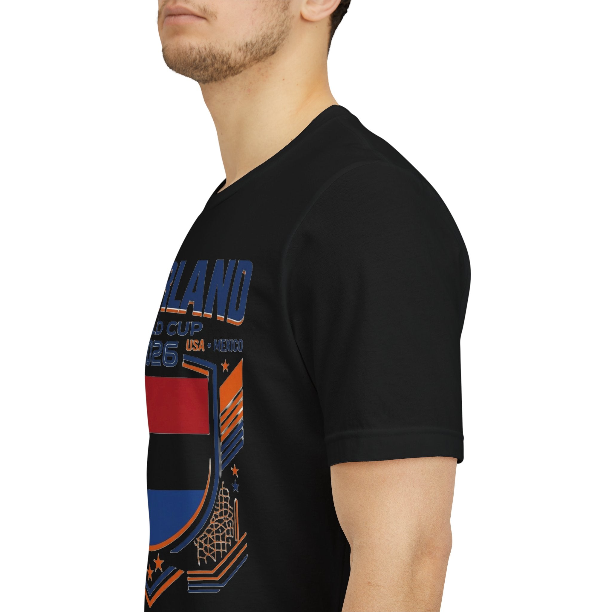 Camiseta de Holanda Mundial 2026 | Escudo de fútbol de Holanda, EE. UU., Canadá, México
