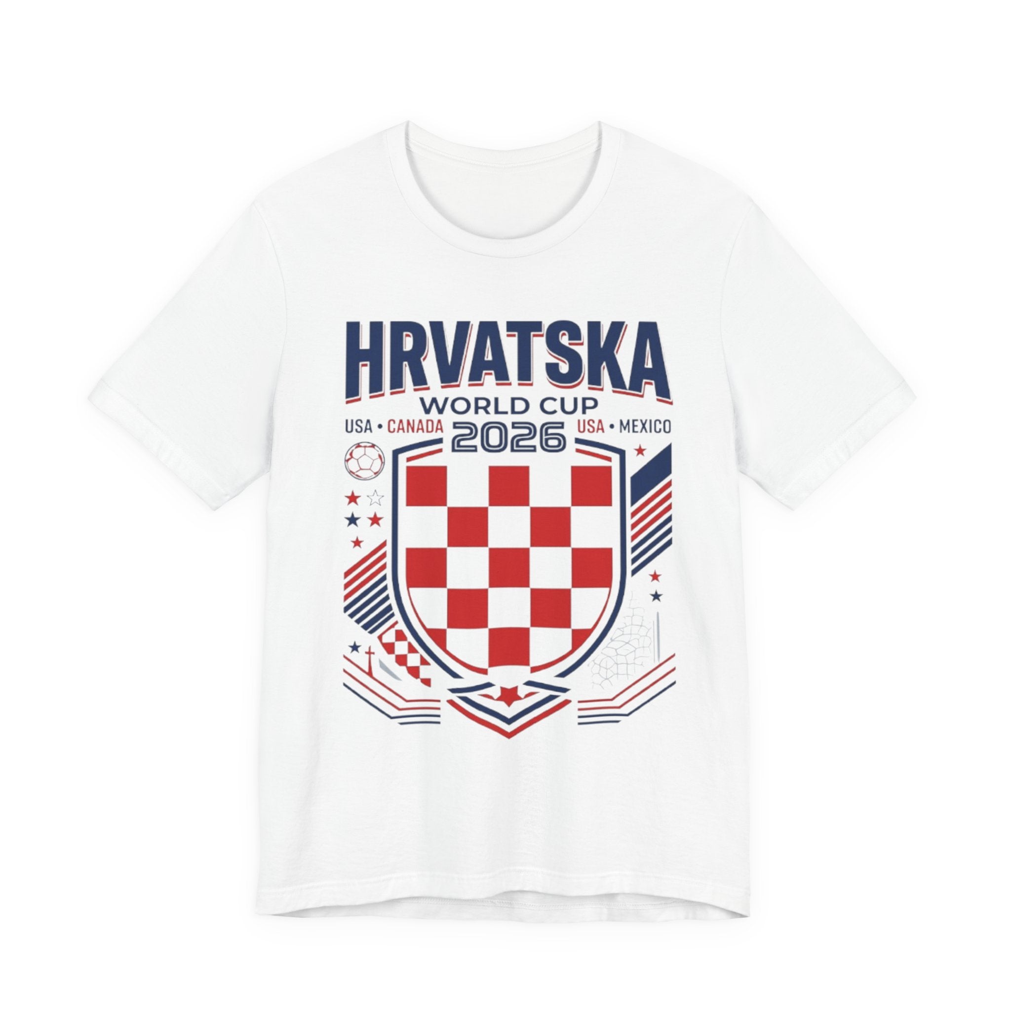 Croatia World Cup 2026 Tee | Croatia Football Crest, USA Canada Mexico