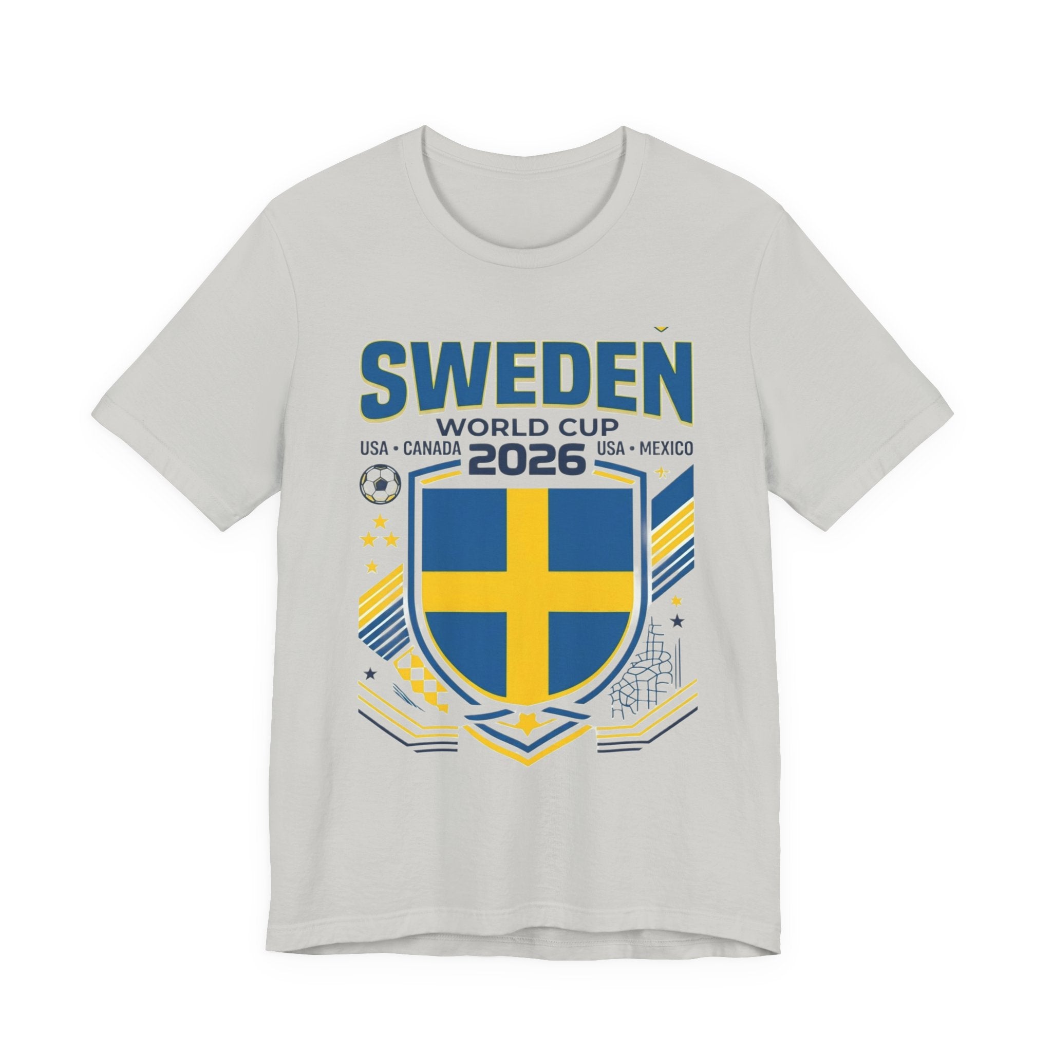 Camiseta Suecia Mundial 2026 | Escudo de la Selección de Suecia, EE. UU. Canadá México