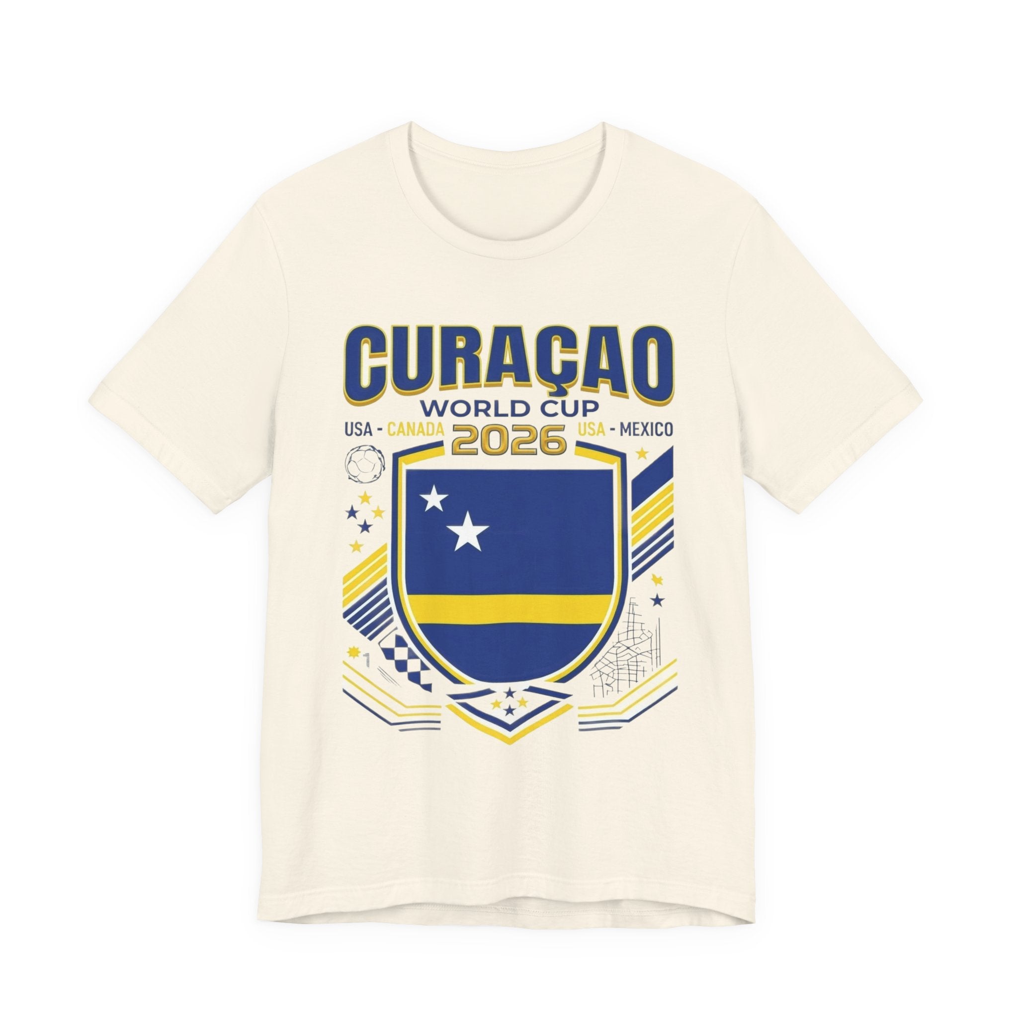 Curacao World Cup 2026 Tee | Curacao Football Crest, USA Canada Mexico