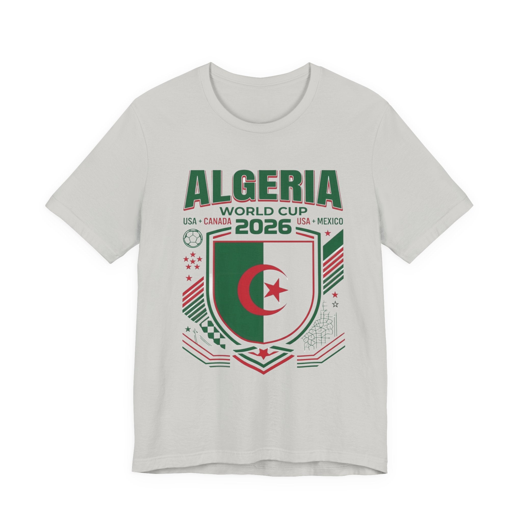 Algeria World Cup 2026 Tee | Algeria Football Crest, USA Canada Mexico