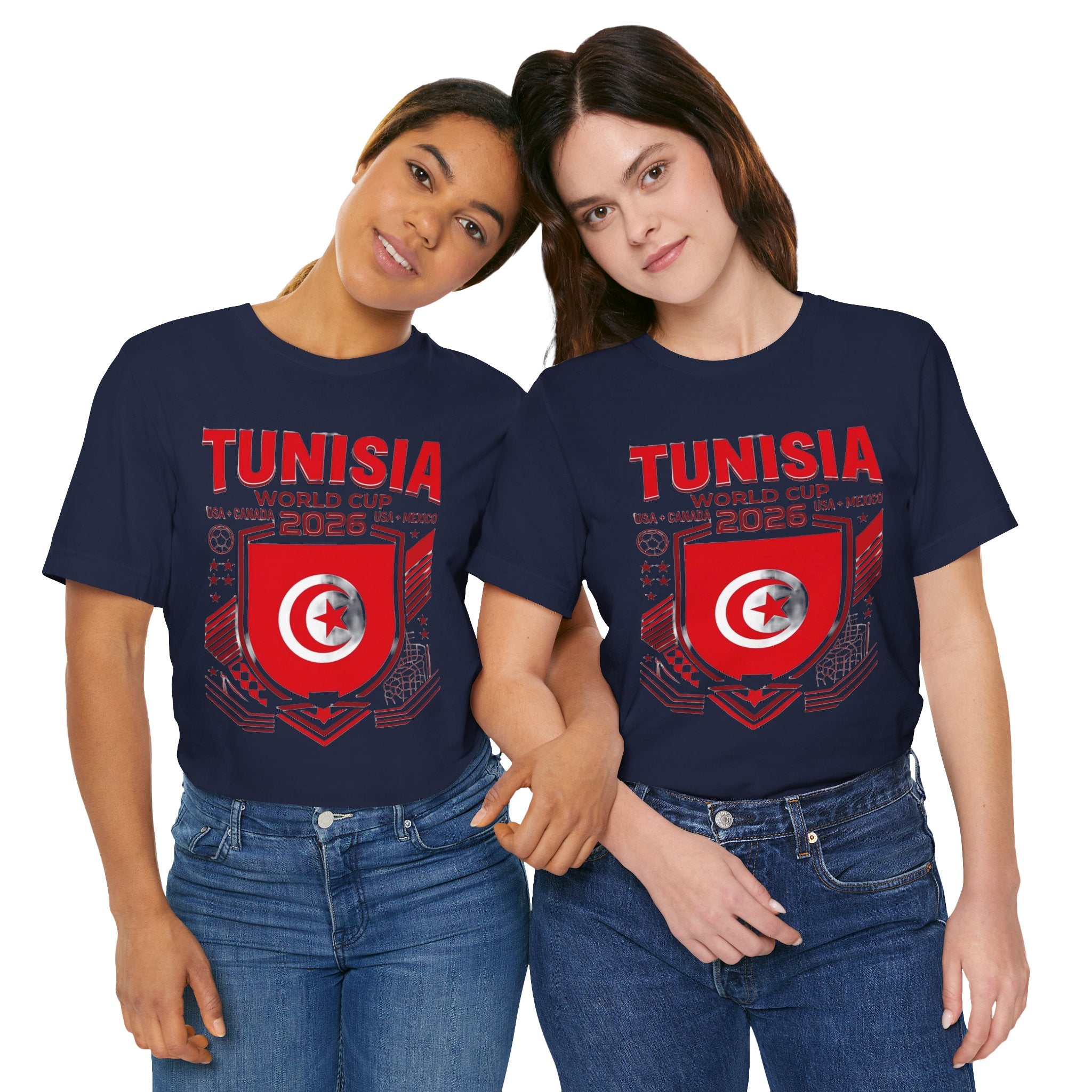 Tunisia World Cup 2026 Tee | Tunisia Football Crest, USA Canada Mexico