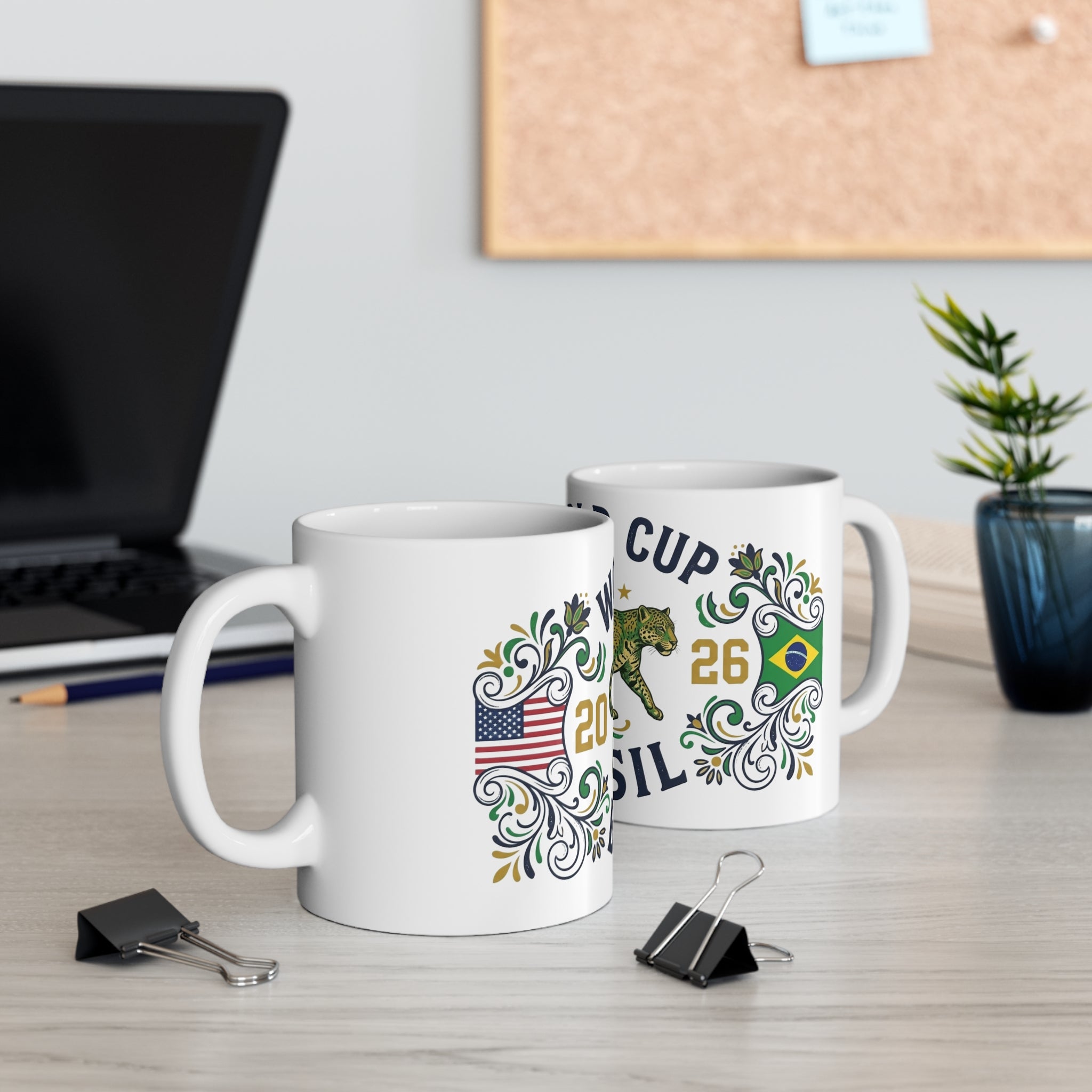 Brasil World Cup 2026 Mug — Soccer Fan Coffee Cup