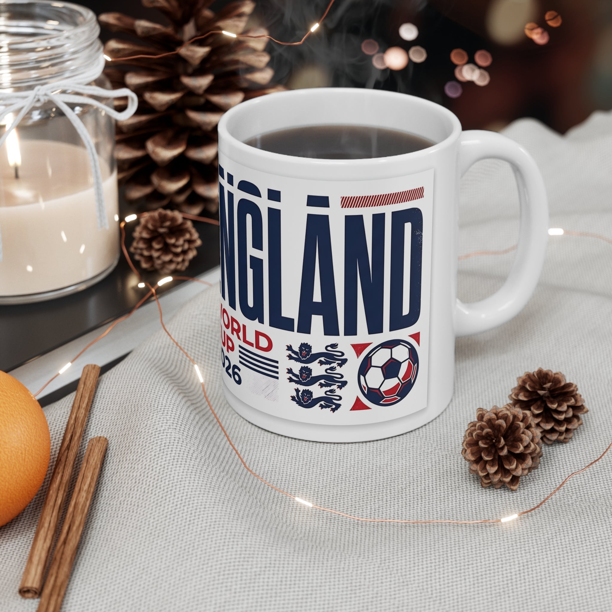 England World Cup 2026 Mug — Soccer Fan Coffee Cup
