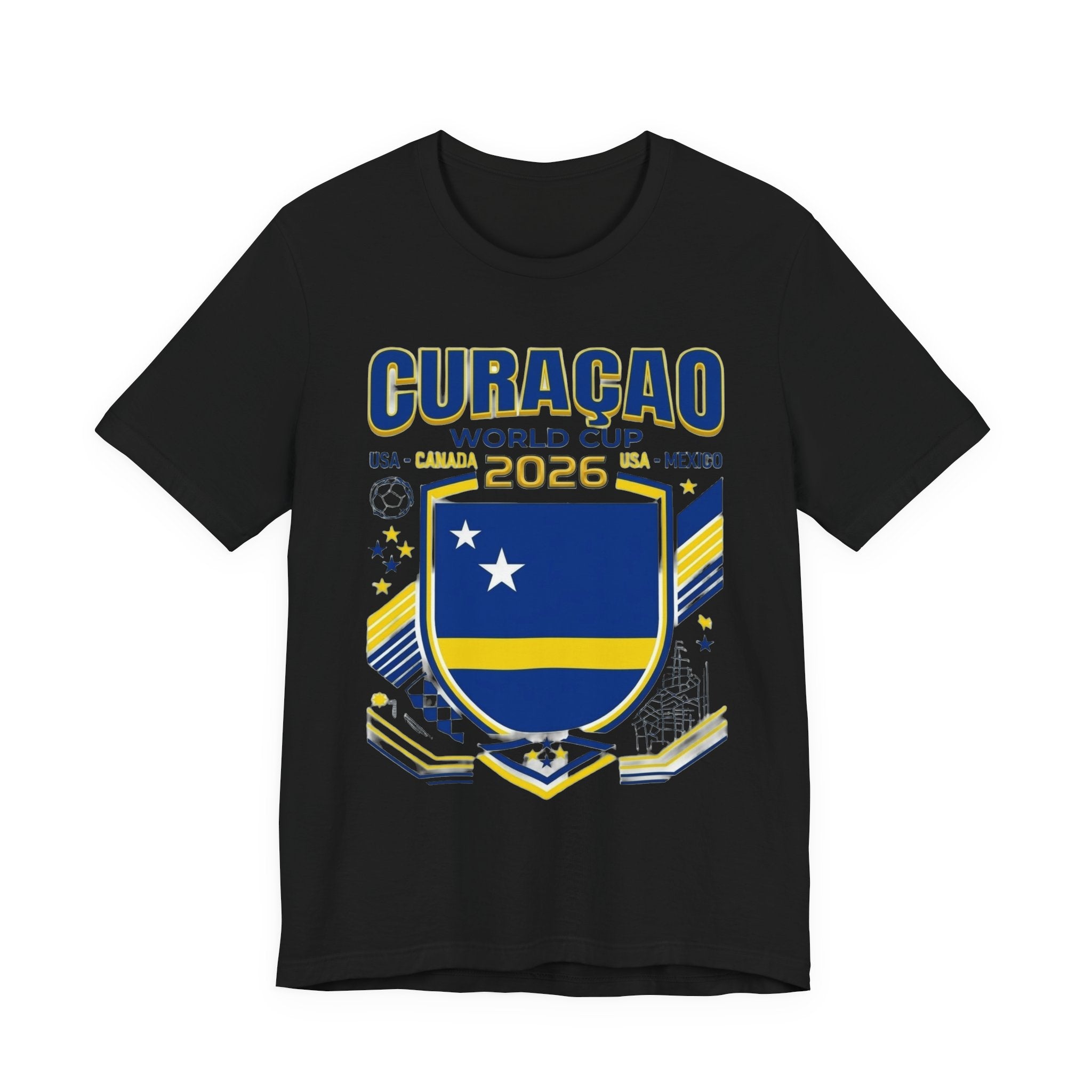Curacao World Cup 2026 Tee | Curacao Football Crest, USA Canada Mexico