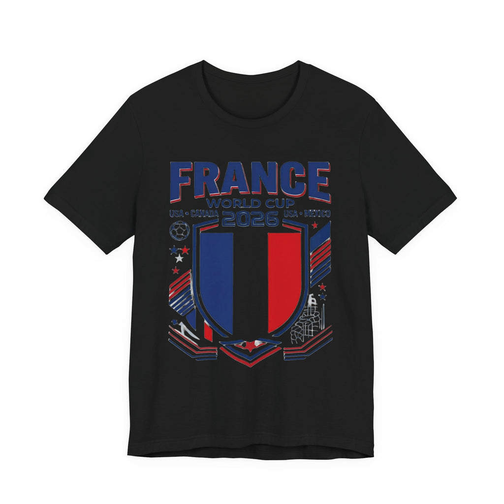 France World Cup 2026 Tee | France Football Crest, USA Canada Mexico