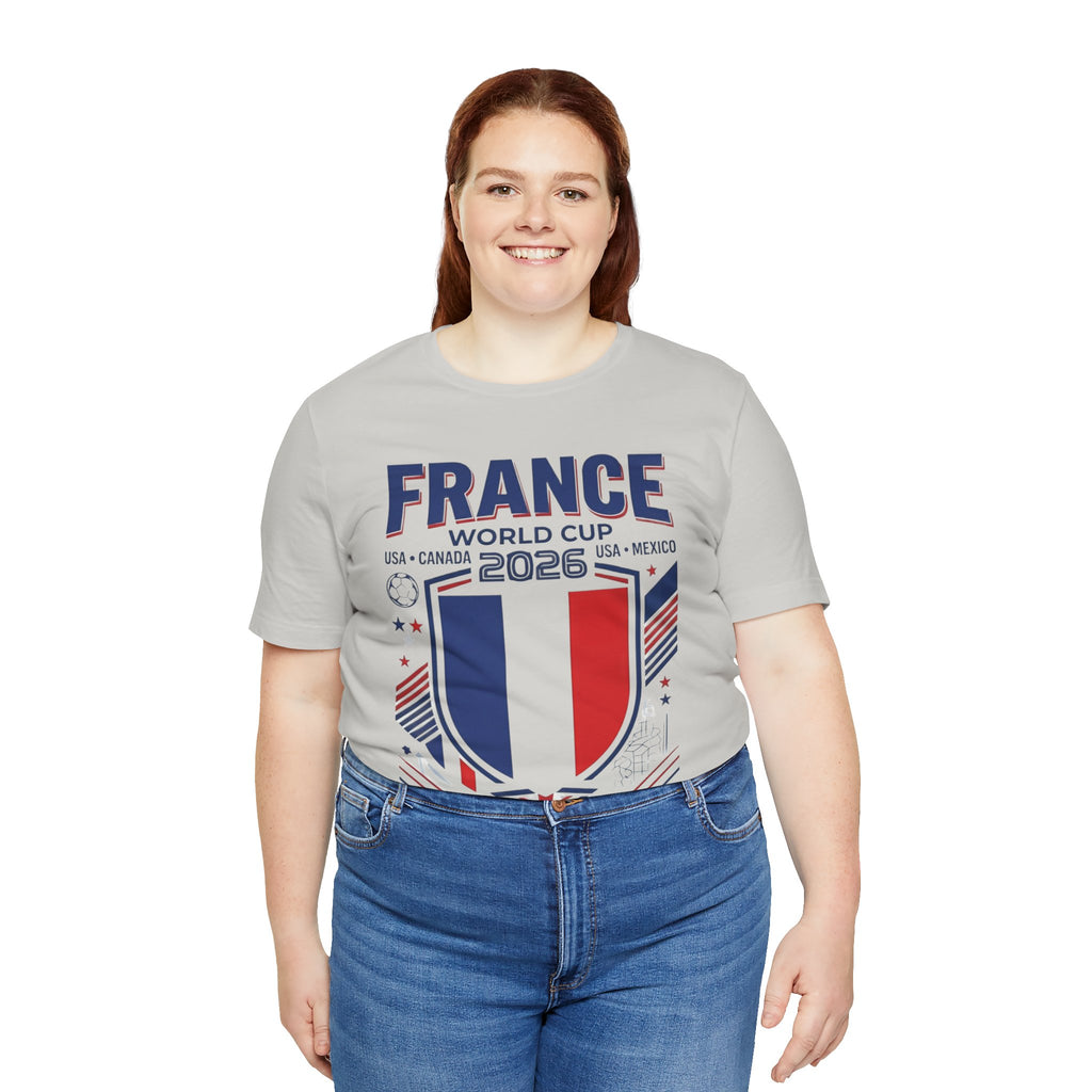 France World Cup 2026 Tee | France Football Crest, USA Canada Mexico