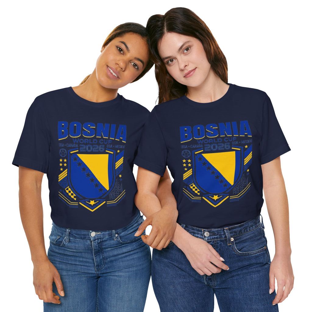 Camiseta Bosnia Mundial 2026 | Escudo de Fútbol de Bosnia, EE. UU. Canadá México