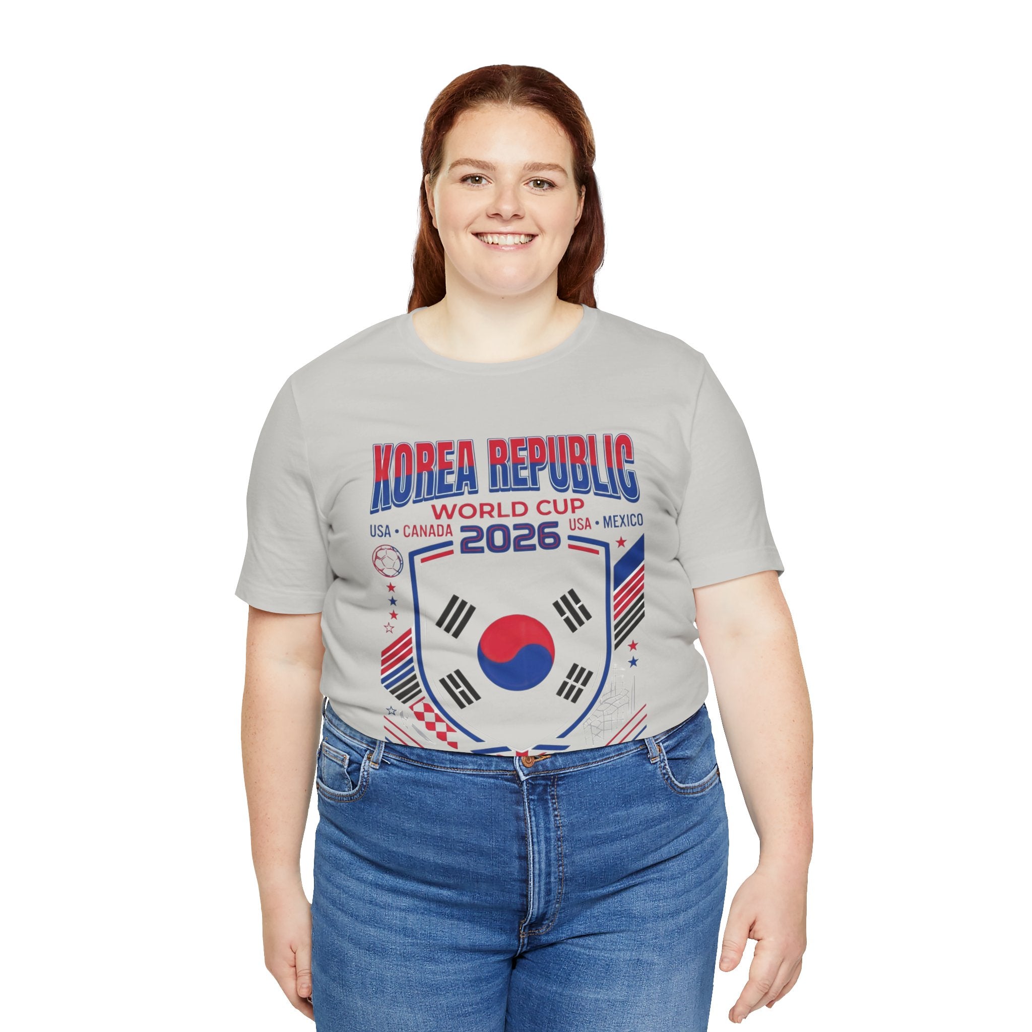Camiseta de la Copa Mundial 2026 de la República de Corea | Escudo de la Selección de Fútbol de la República de Corea, EE. UU. Canadá México