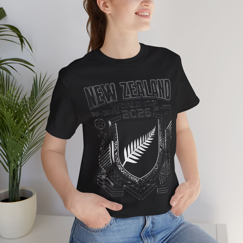 Camiseta Nueva Zelanda Mundial 2026 | Escudo de Fútbol de Nueva Zelanda, EE. UU. Canadá México