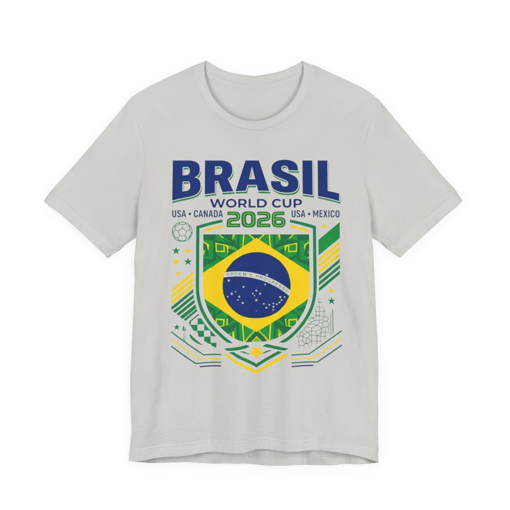 Brazil World Cup 2026 Tee | Brazil Football Crest, USA Canada Mexico