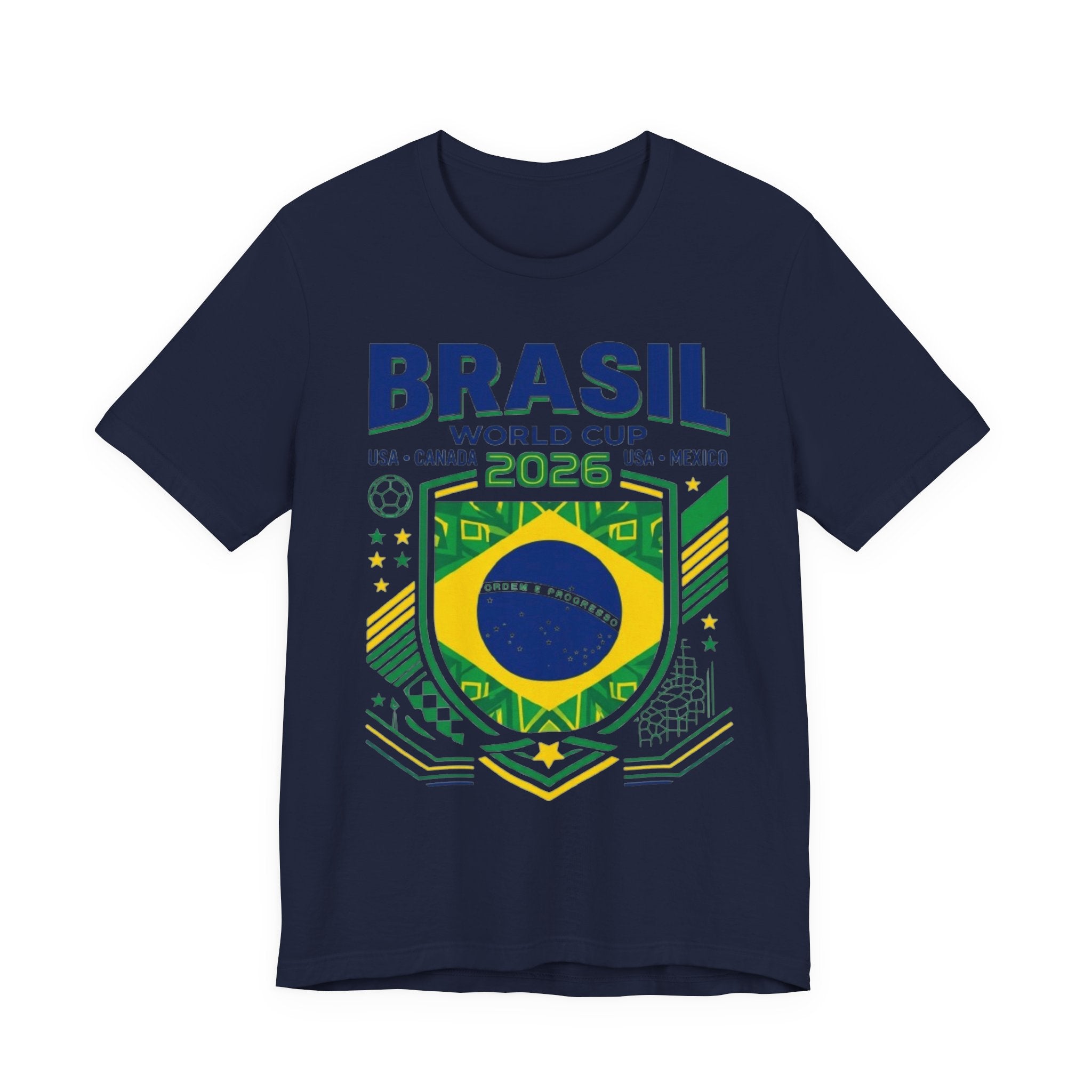 Brazil World Cup 2026 Tee | Brazil Football Crest, USA Canada Mexico