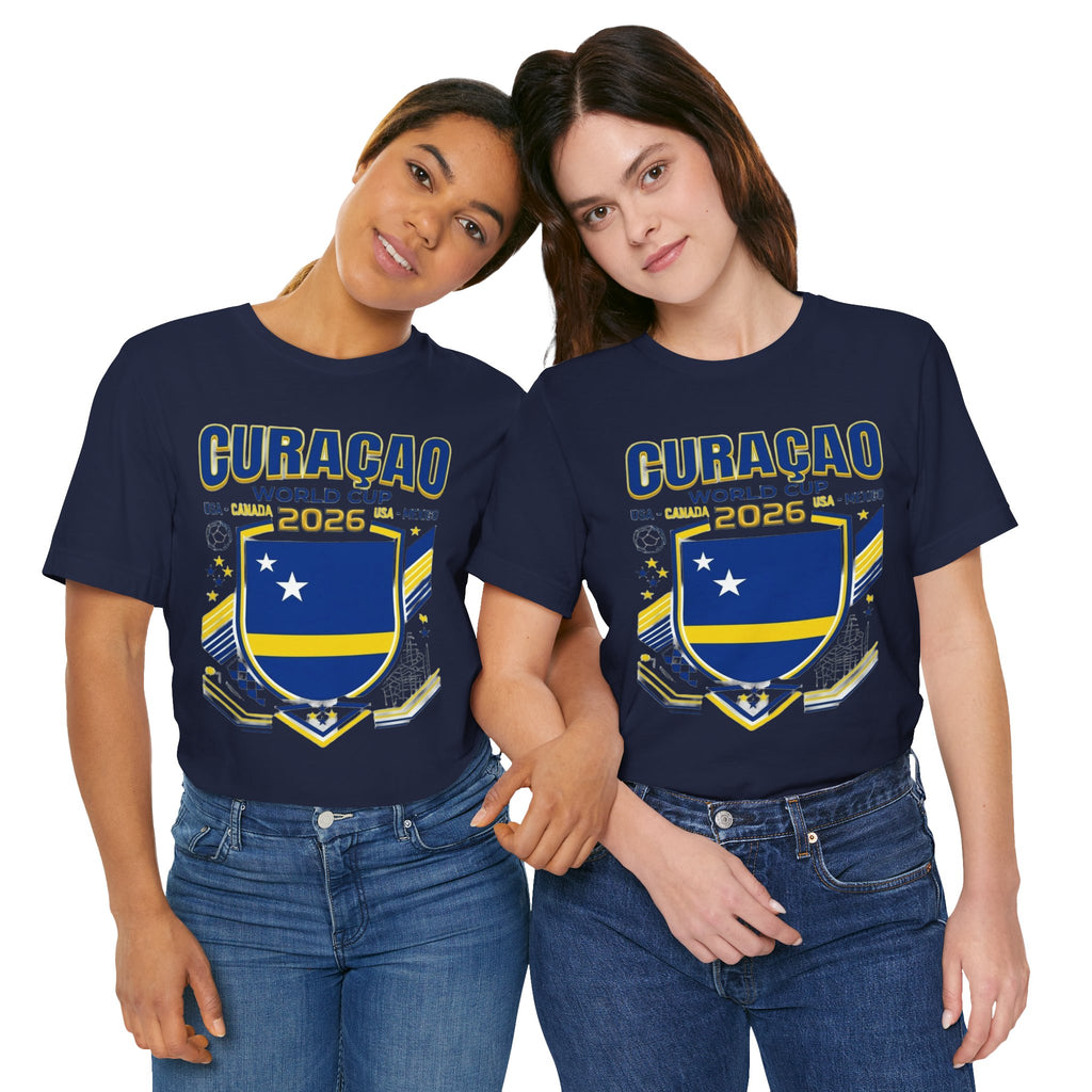 Camiseta Curazao Mundial 2026 | Escudo de Fútbol de Curazao, EE. UU., Canadá, México