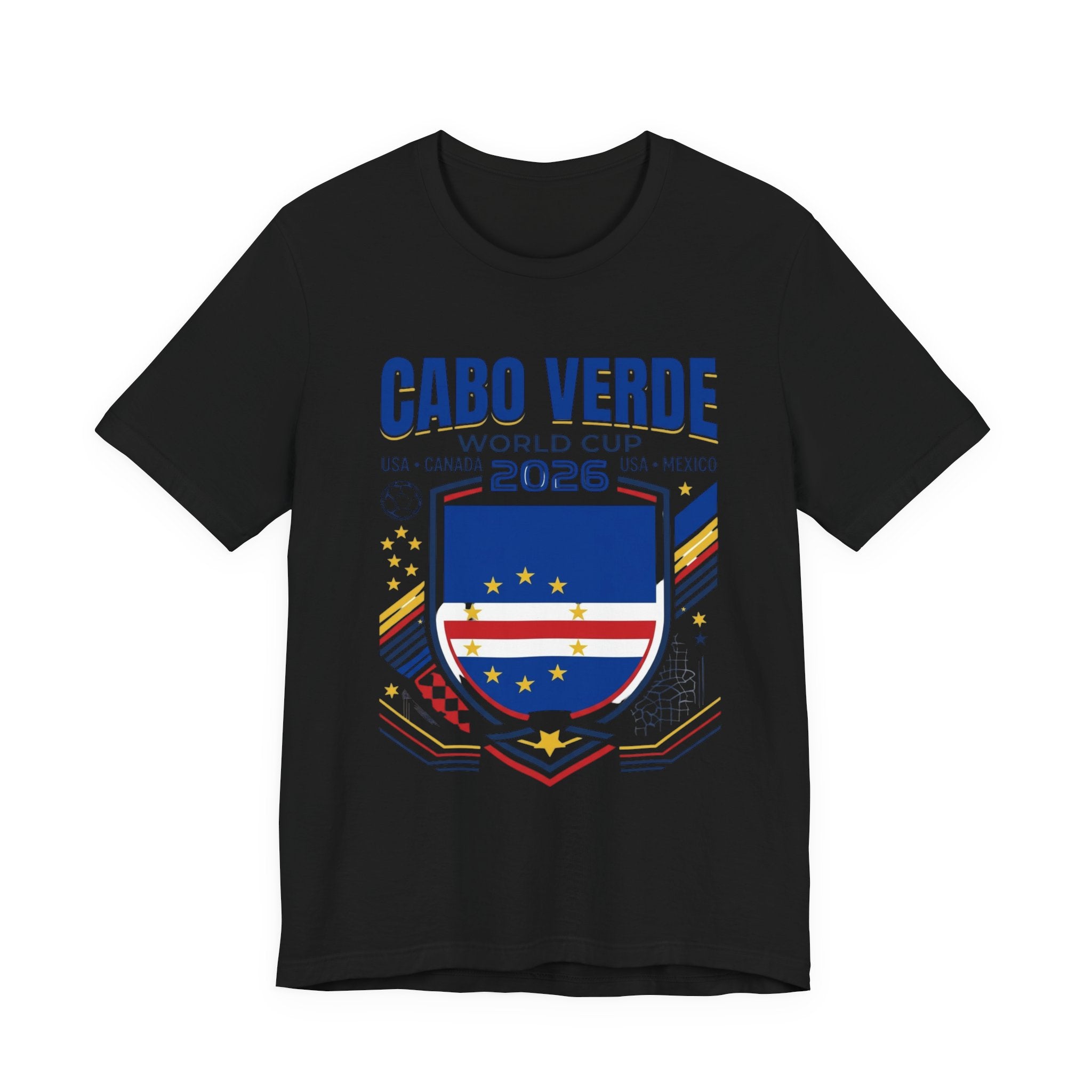 Cabo Verde World Cup 2026 Tee | Cape Verde Football Crest, USA Canada Mexico