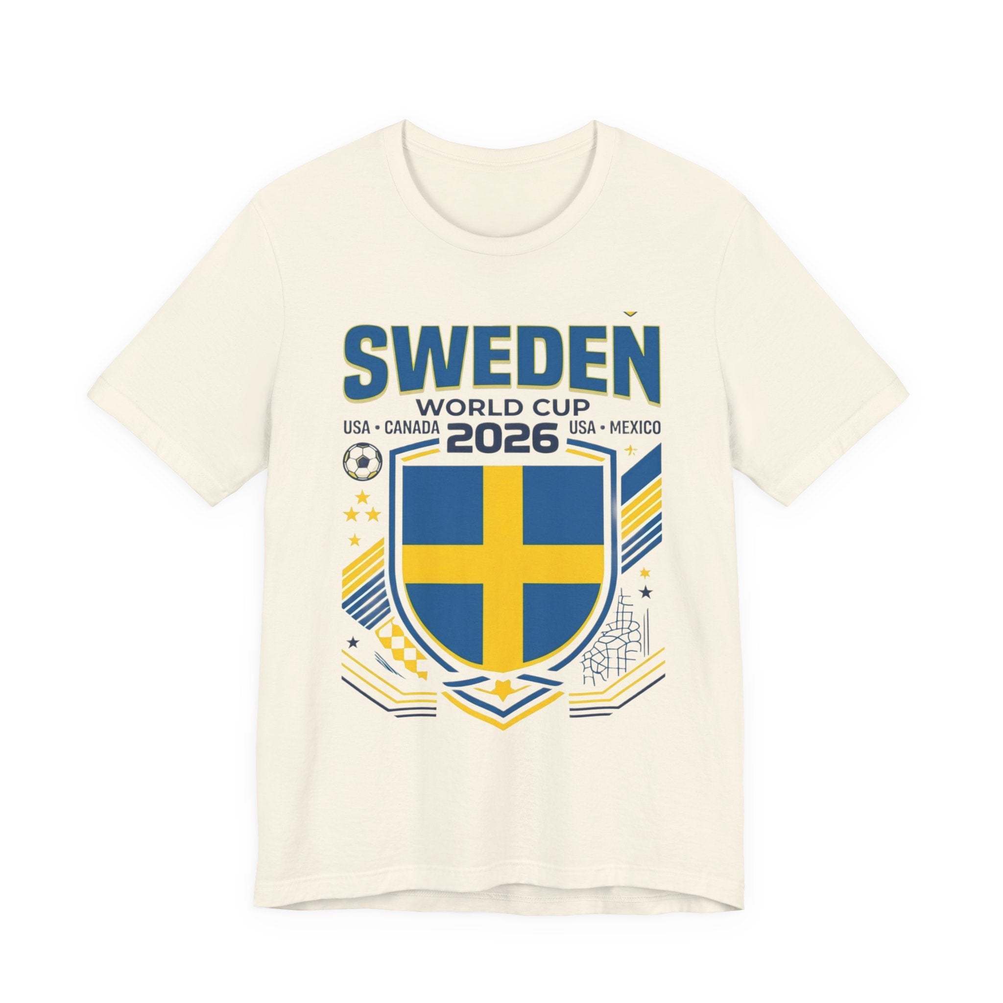 Camiseta Suecia Mundial 2026 | Escudo de la Selección de Suecia, EE. UU. Canadá México