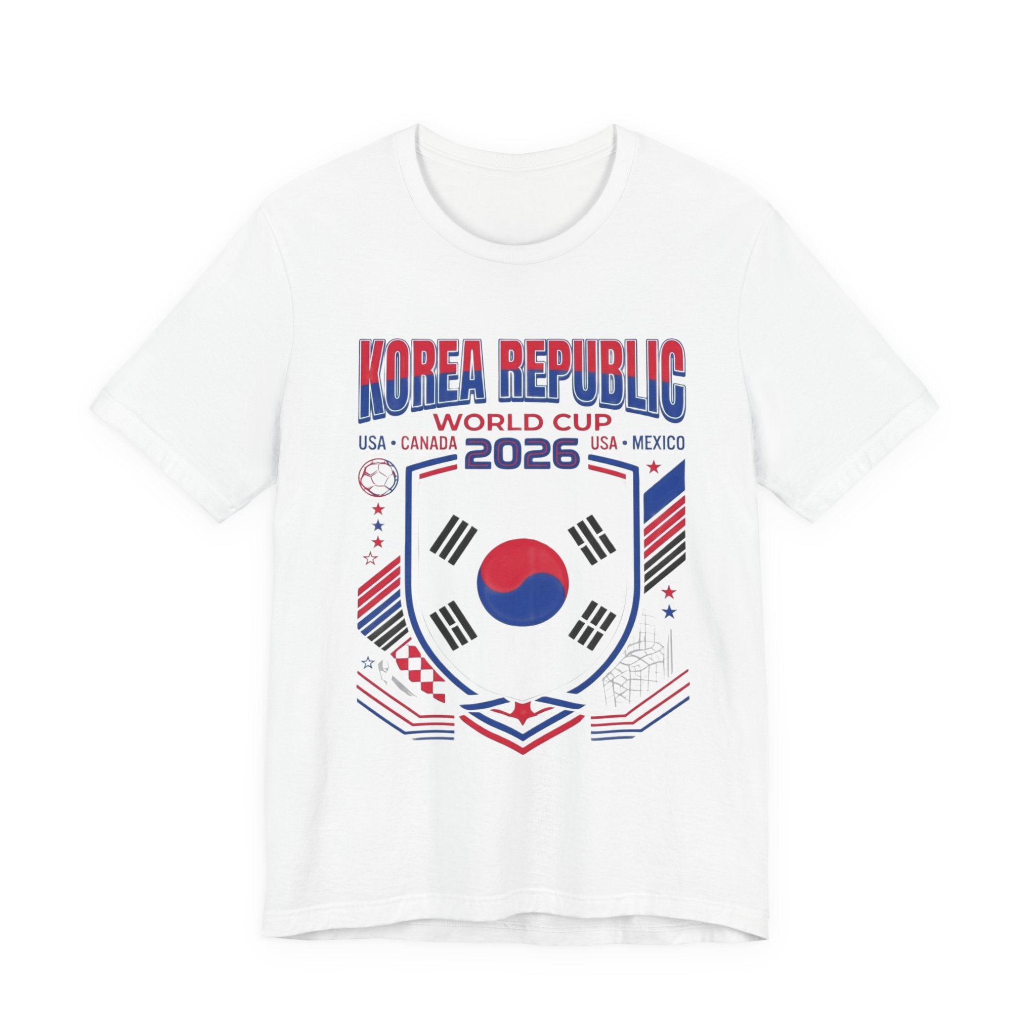 Korea Republic World Cup 2026 Tee | Korea Republic Football Crest, USA Canada Mexico