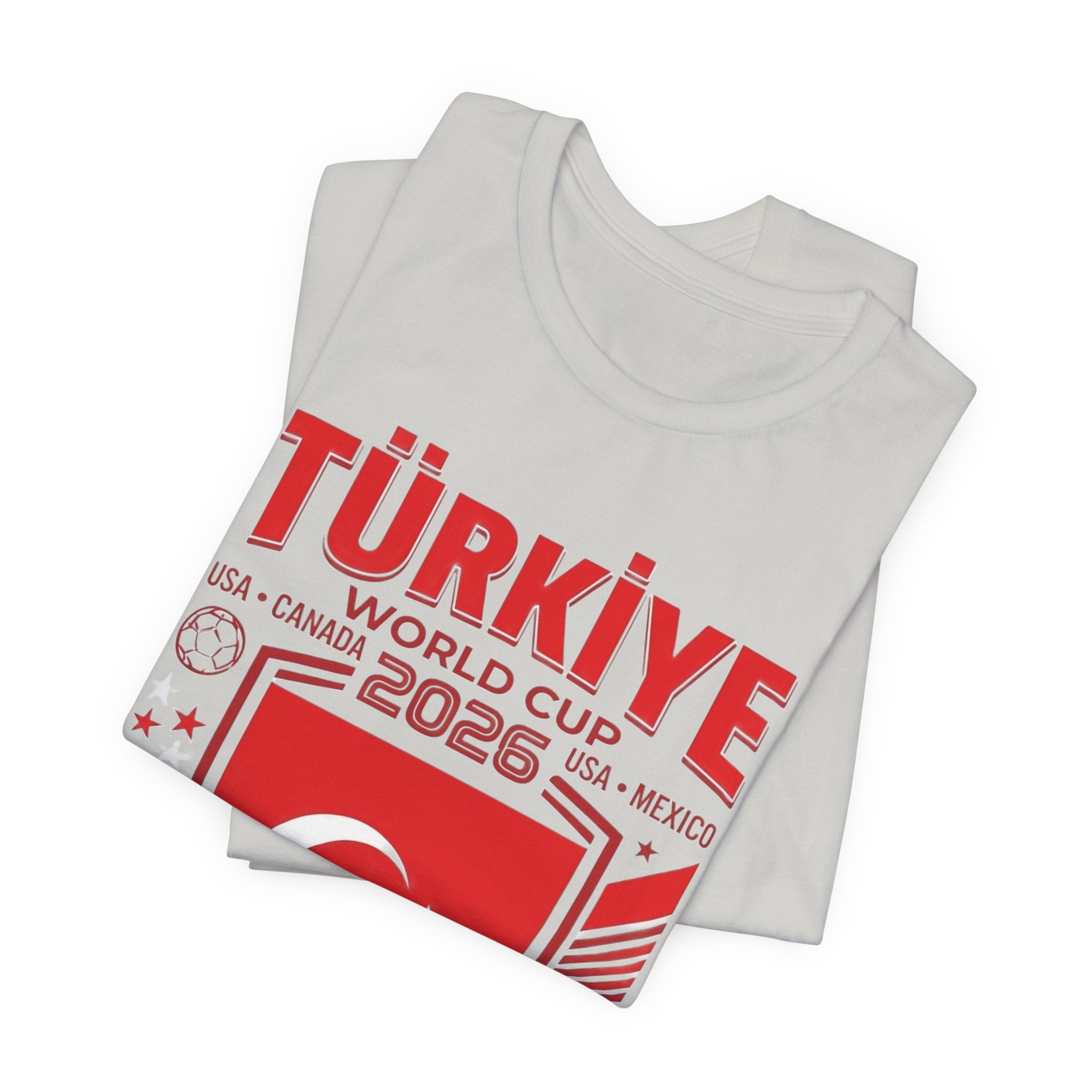 Camiseta Turquía Mundial 2026 | Escudo de Fútbol de Turquía, EE. UU. Canadá México
