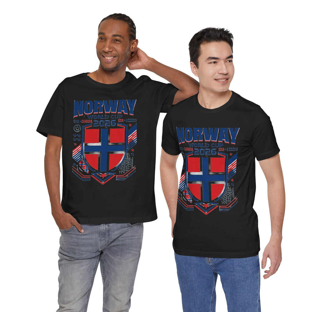 Camiseta Noruega Mundial 2026 | Escudo de Fútbol de Noruega, EE. UU. Canadá México