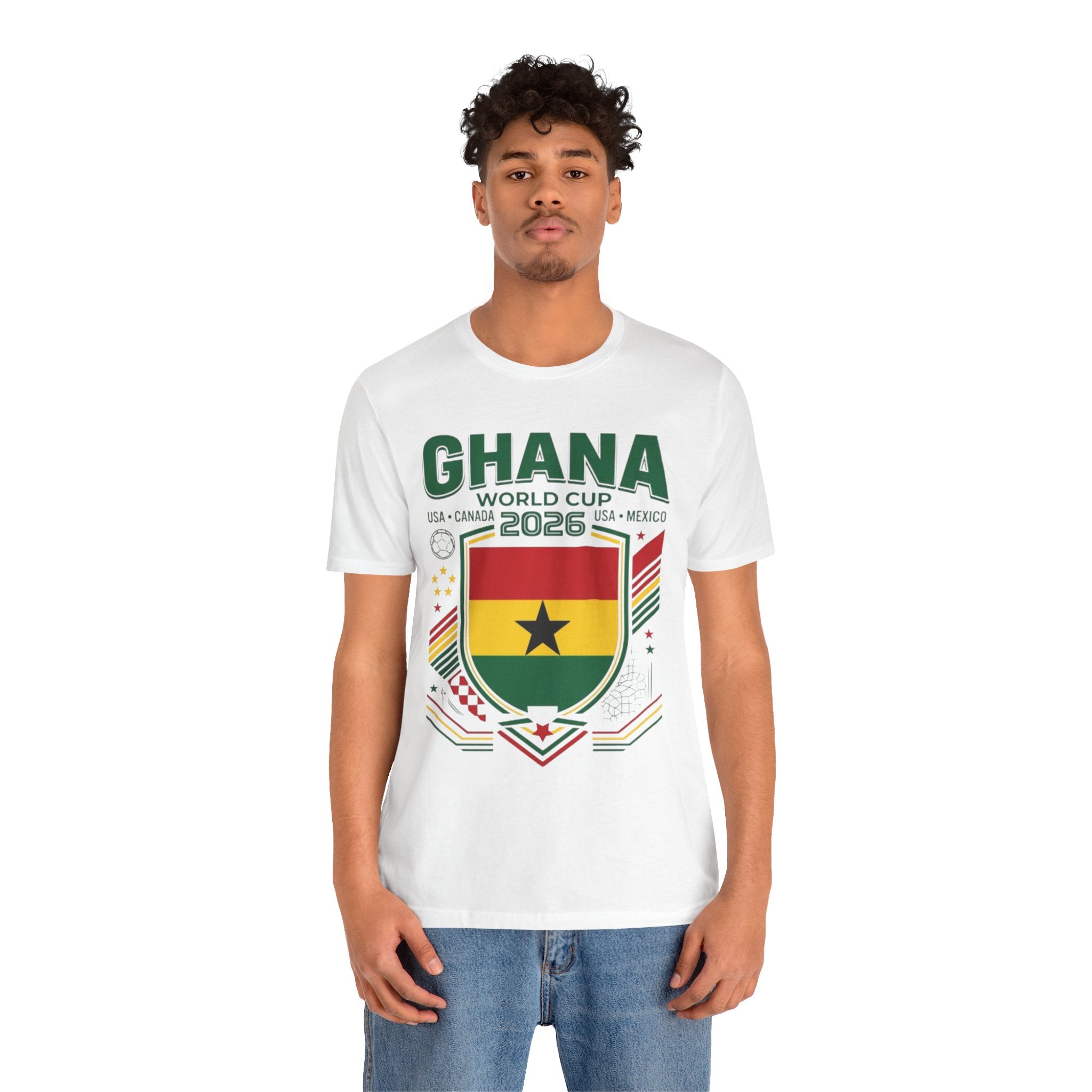 Ghana World Cup 2026 Tee | Ghana Football Crest, USA Canada Mexico