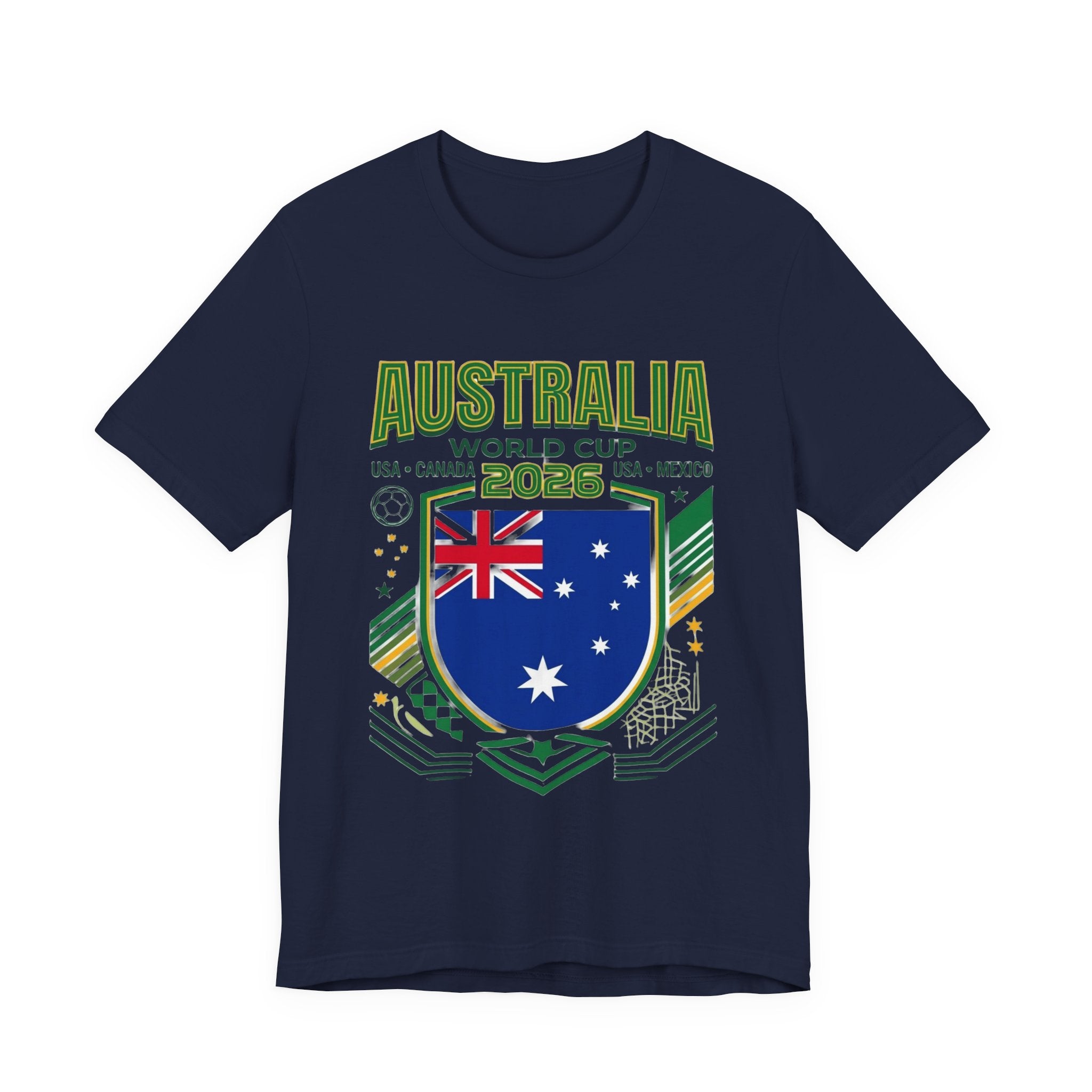 Australia World Cup 2026 Tee | Australia Football Crest, USA Canada Mexico
