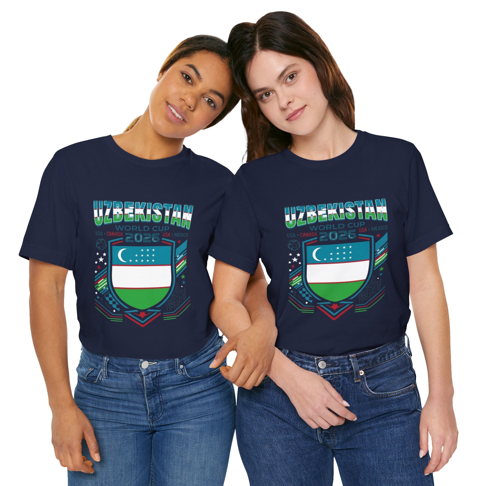 Camiseta Uzbekistán Mundial 2026 | Escudo de fútbol de Uzbekistán, EE. UU. Canadá México