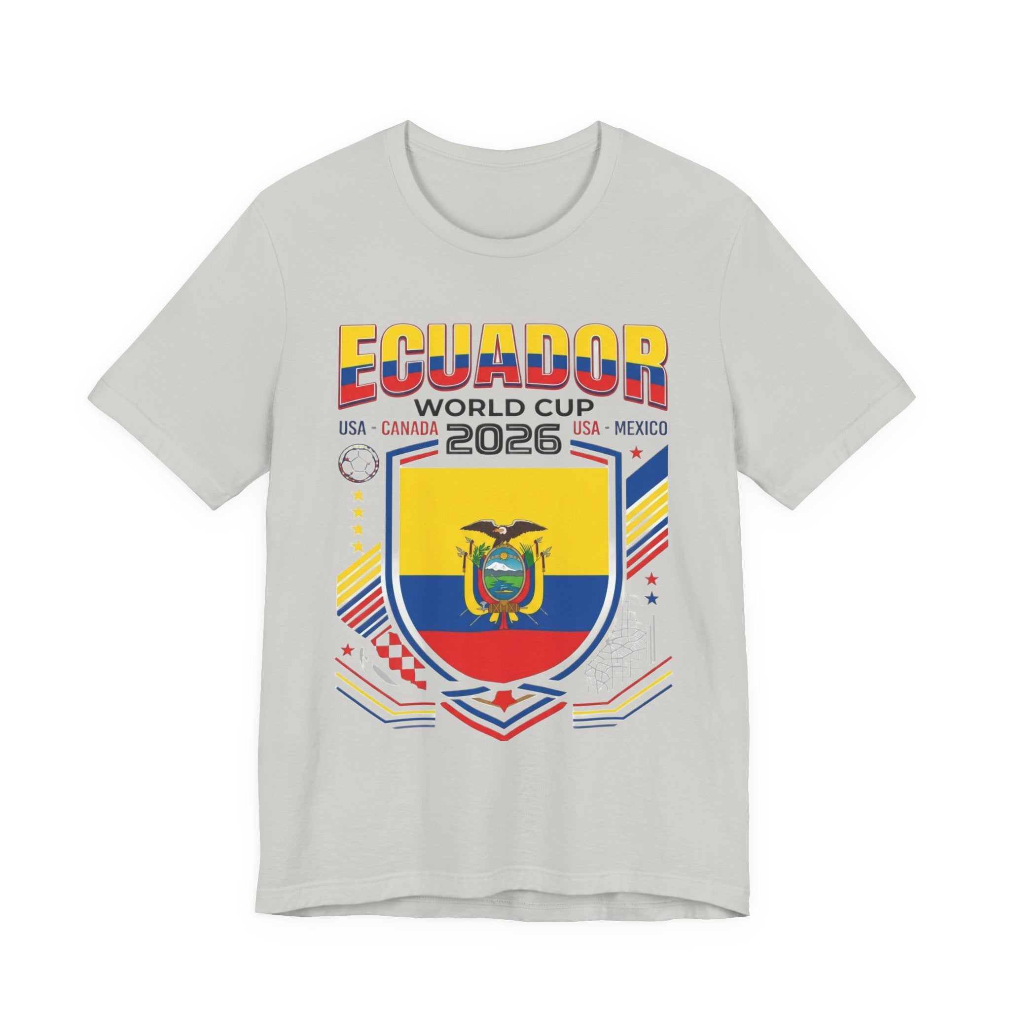 Ecuador World Cup 2026 Tee | Ecuador Football Crest, USA Canada Mexico