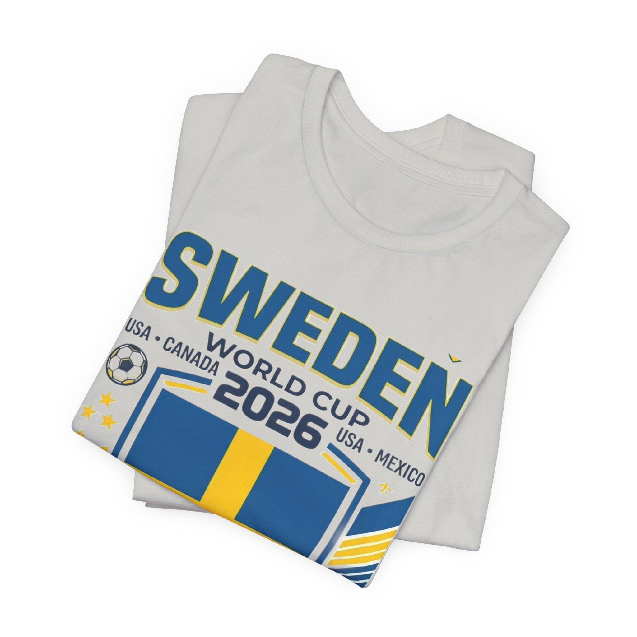 Camiseta Suecia Mundial 2026 | Escudo de la Selección de Suecia, EE. UU. Canadá México
