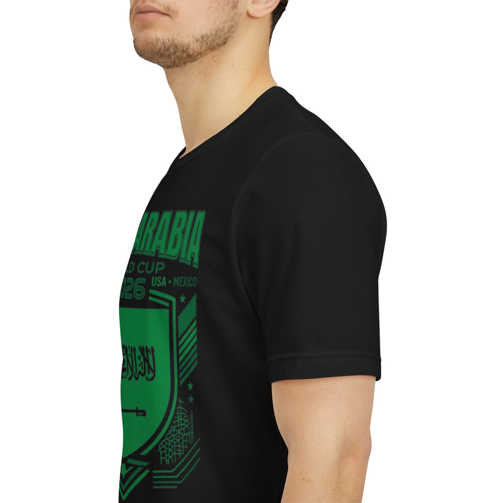 Camiseta de la Copa Mundial 2026 de Arabia Saudita | Escudo de Fútbol de Arabia Saudita, EE. UU. Canadá México