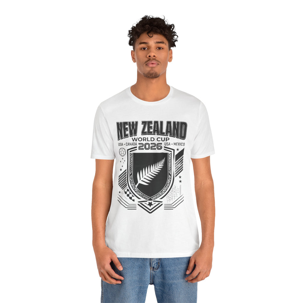 Camiseta Nueva Zelanda Mundial 2026 | Escudo de Fútbol de Nueva Zelanda, EE. UU. Canadá México