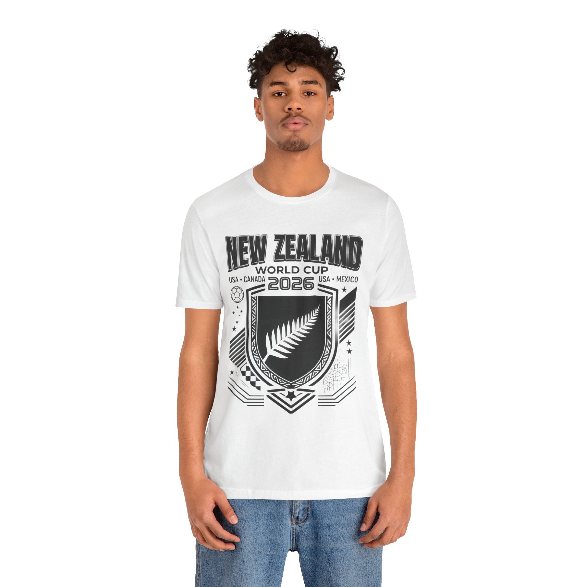 T-shirt Nouvelle-Zélande Coupe du Monde 2026 | Blason de la fédération néo-zélandaise de football, États-Unis, Canada, Mexique