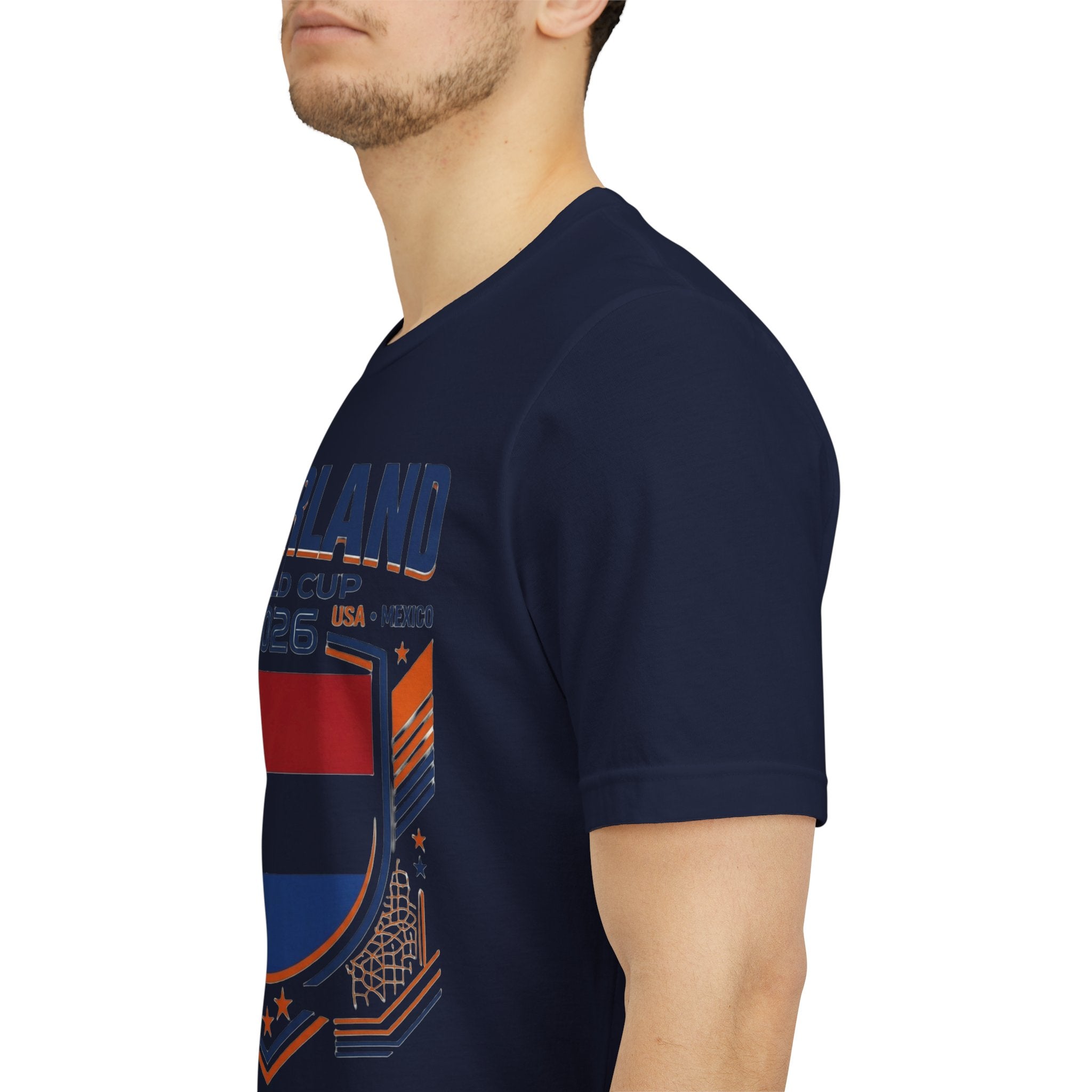 Camiseta de Holanda Mundial 2026 | Escudo de fútbol de Holanda, EE. UU., Canadá, México