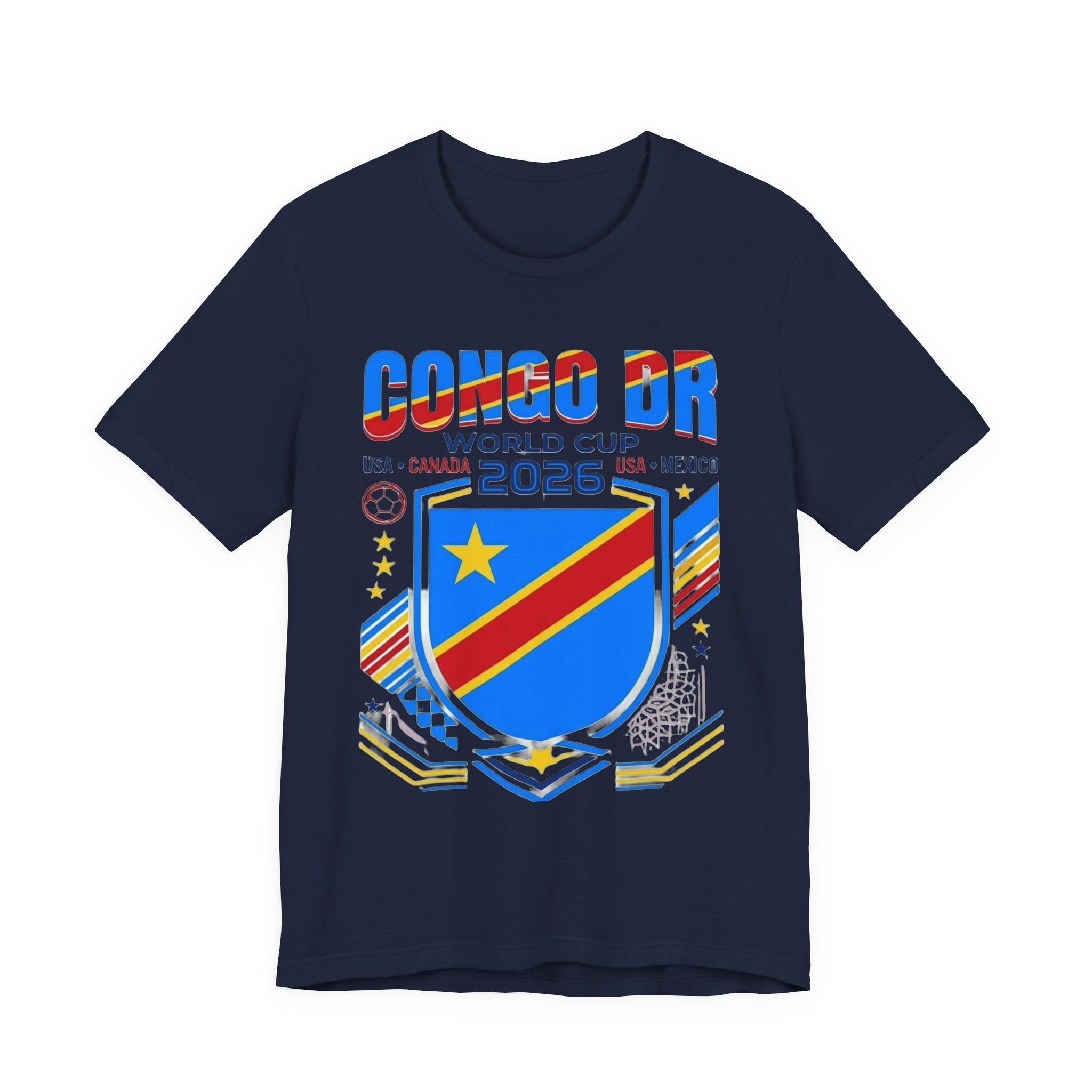 DR Congo World Cup 2026 Tee | DR Congo Football Crest, USA Canada Mexico