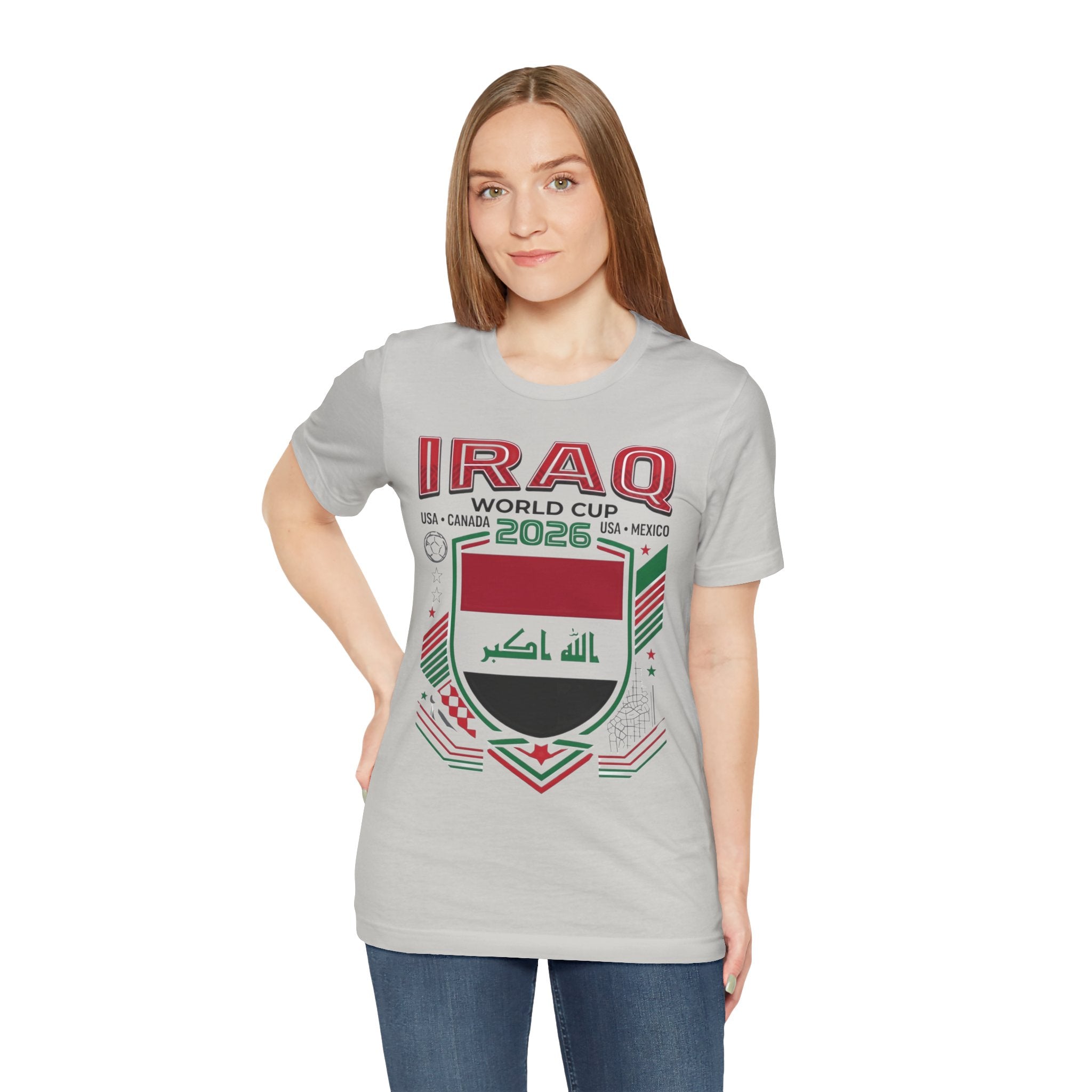 Camiseta Irak Mundial 2026 | Escudo de Fútbol de Irak, EE. UU. Canadá México