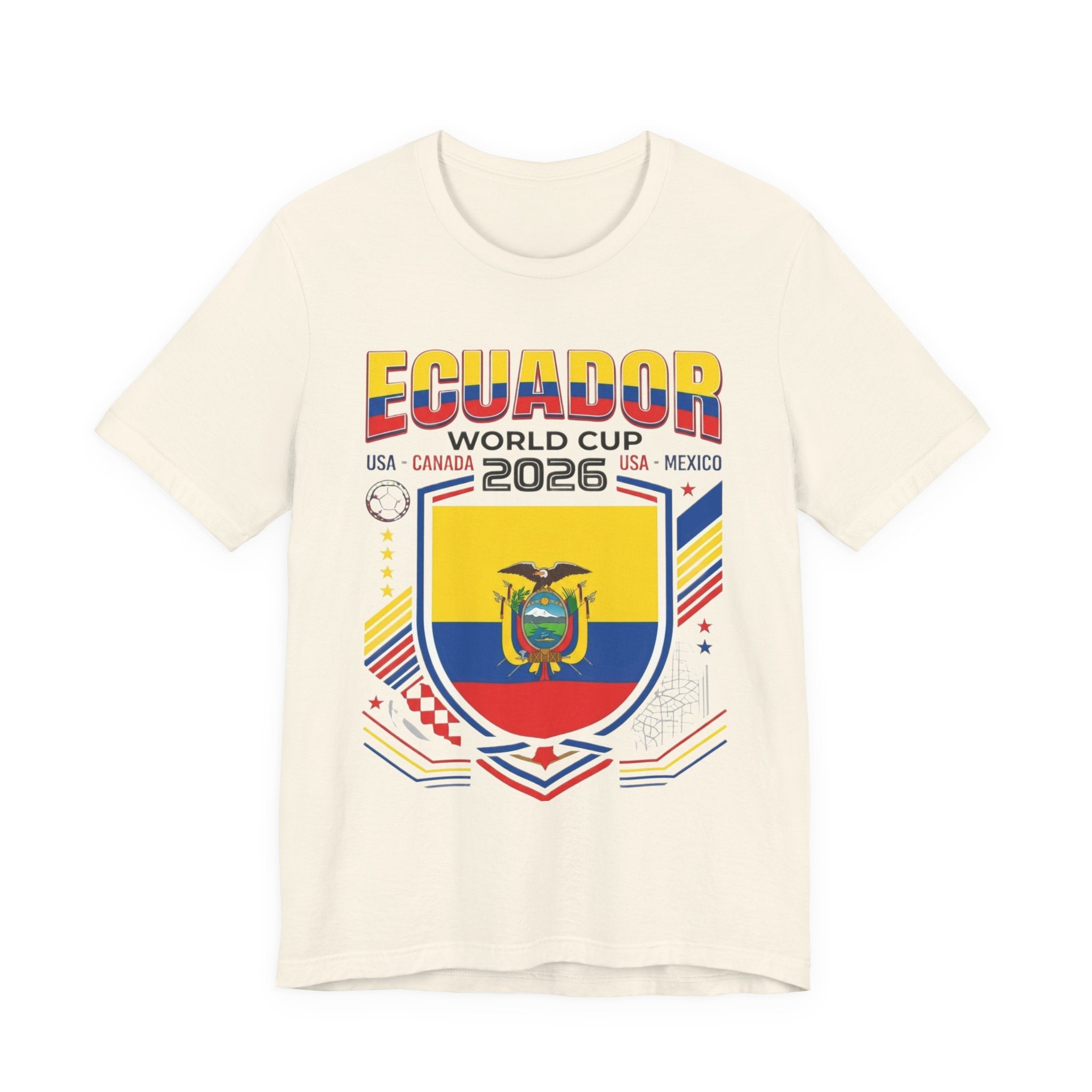 Ecuador World Cup 2026 Tee | Ecuador Football Crest, USA Canada Mexico