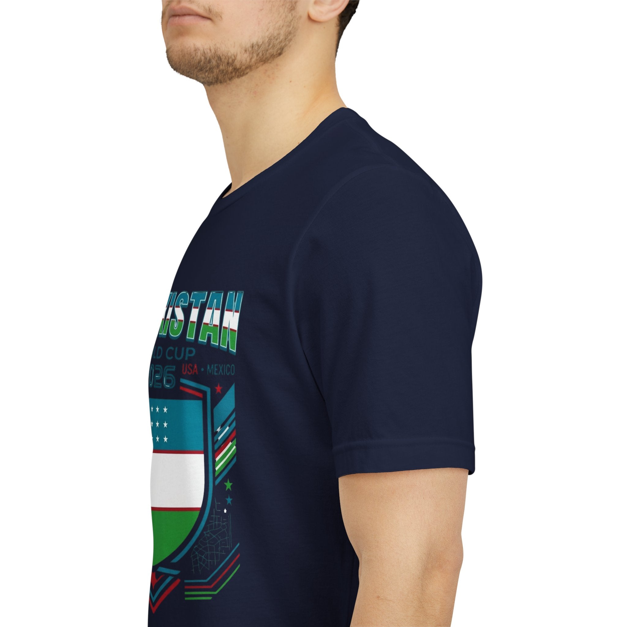 Camiseta Uzbekistán Mundial 2026 | Escudo de fútbol de Uzbekistán, EE. UU. Canadá México